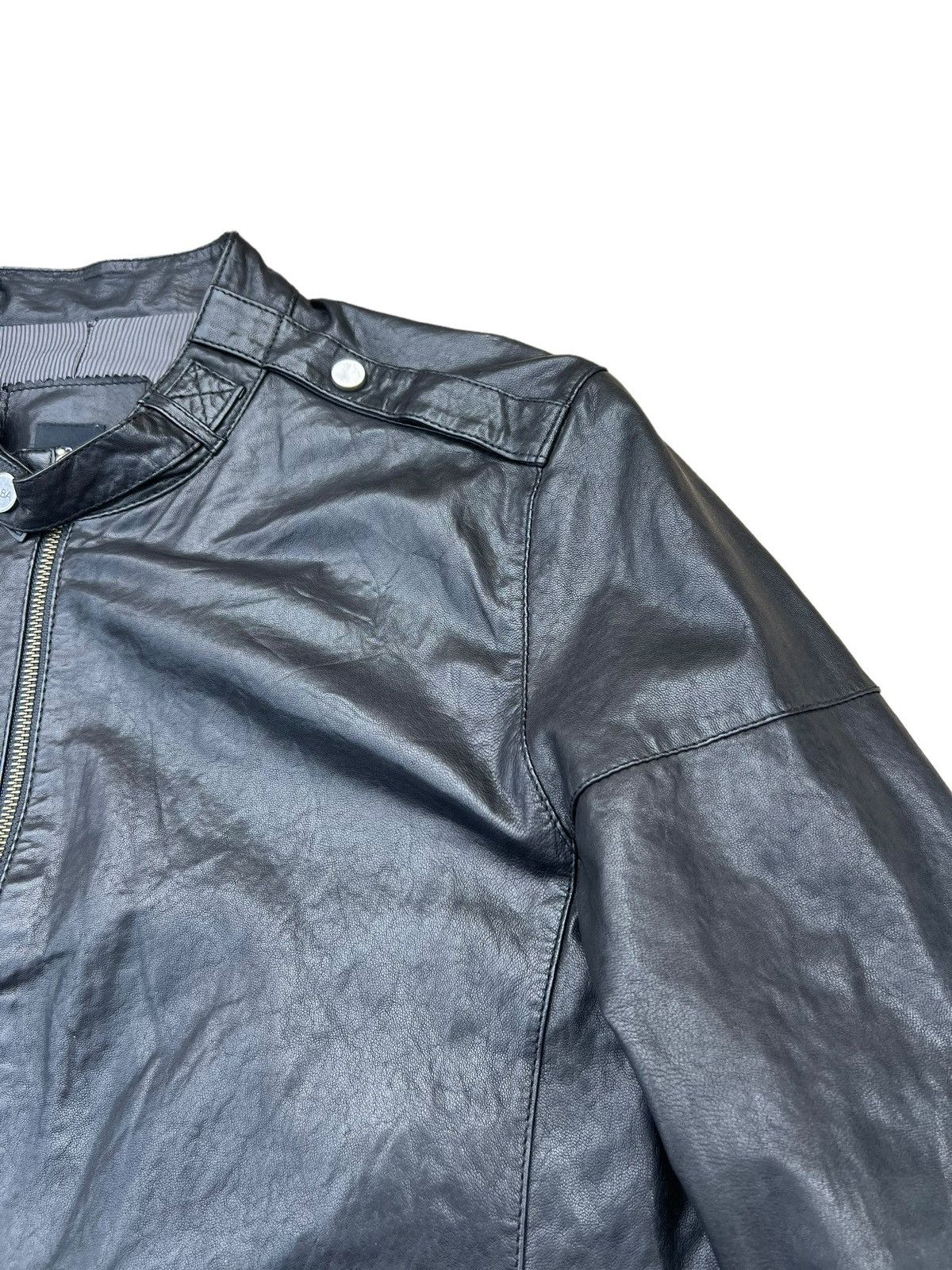 Saba Mens SABA MW10075 Lamb Leather Racer Jacket Size US S / EU 44-46 / 1 - 8 Thumbnail