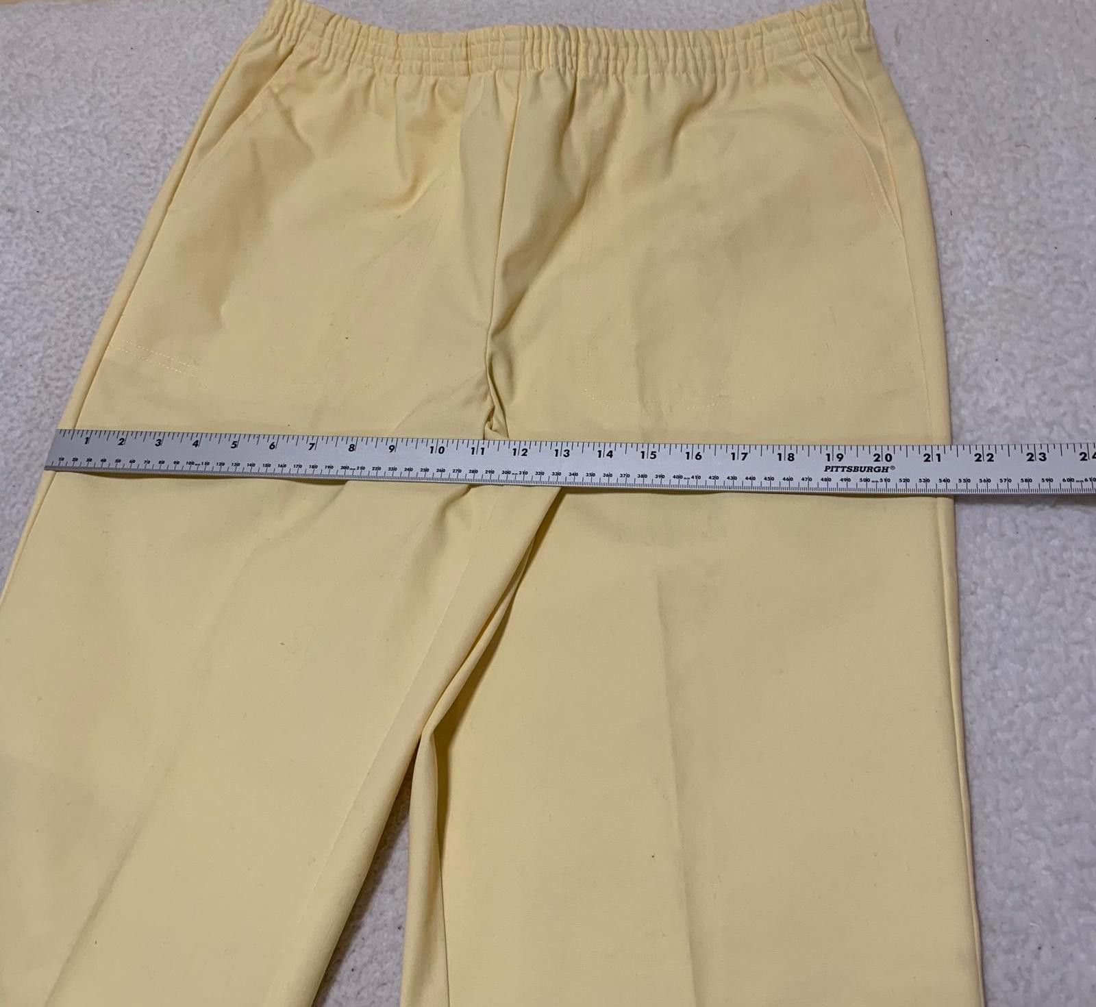 Other Koret Women's Size 14 Yellow Elastic Waist Pants W35x30L Size 36" / US 14 / IT 50 - 8 Thumbnail