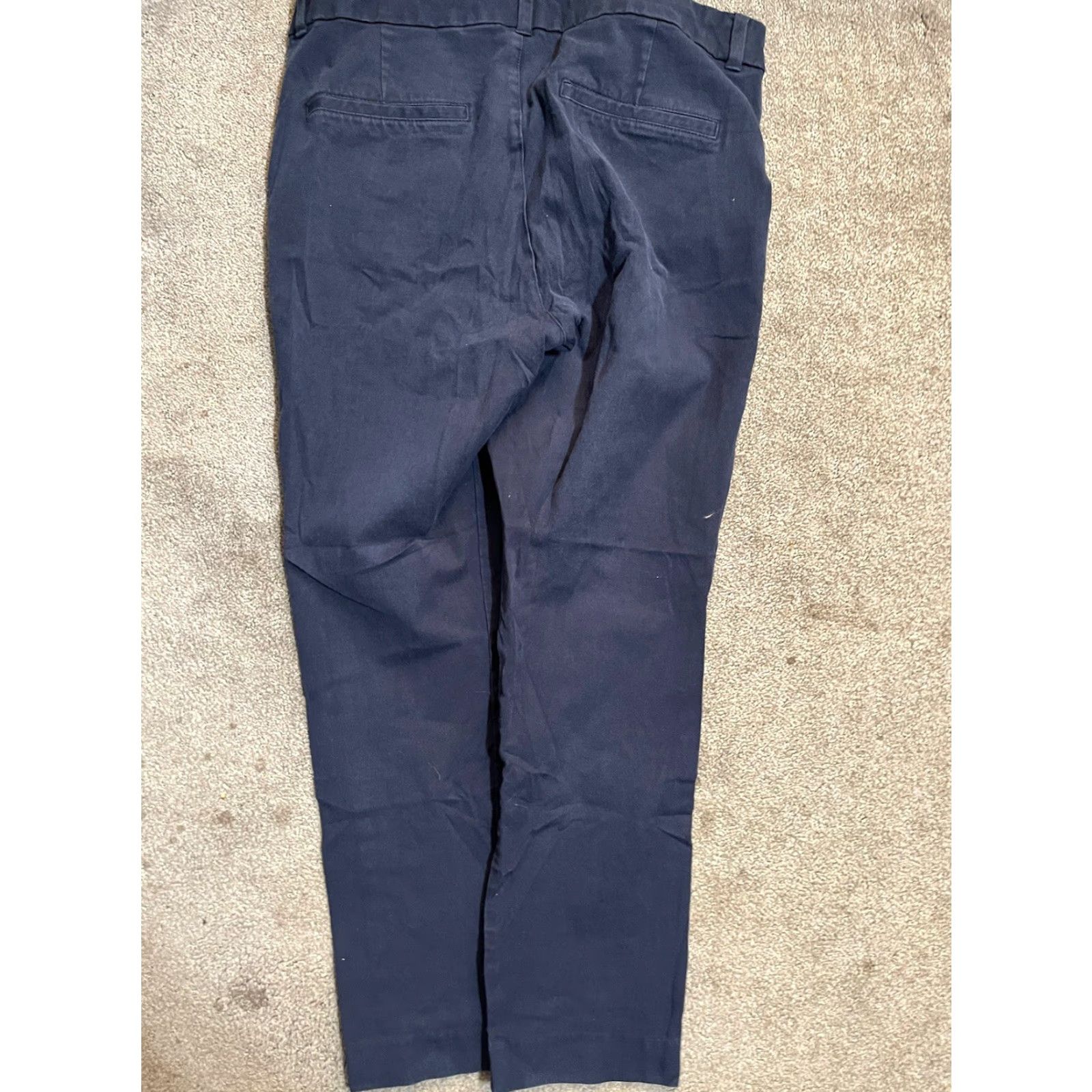 Old Navy Old Navy Pants Women Size 8 Navy Blue High Rise Pixie Solid Slim Crop Pockets Ankle Size 38" / US 16 / IT 52 - 3 Thumbnail