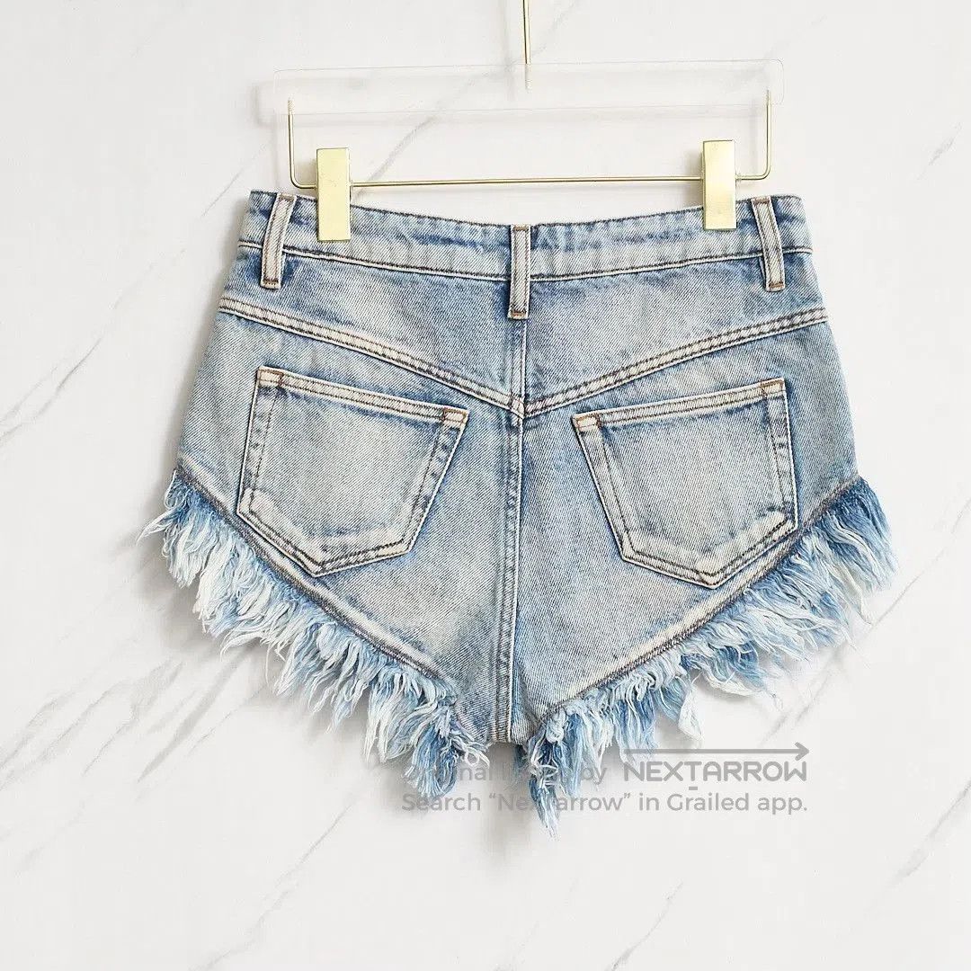 Isabel Marant Etoile Isabel Marant Etoile Women's Fringe Denim Shorts. Size 35" - 3 Thumbnail