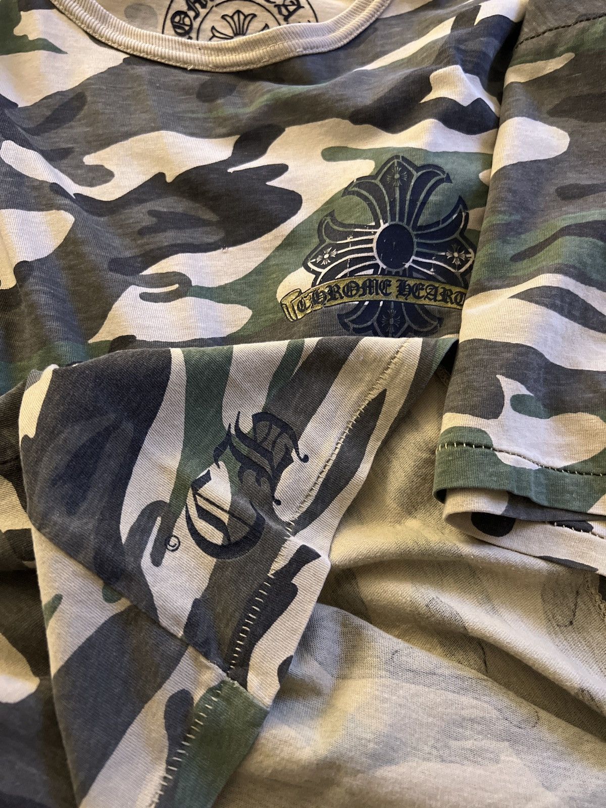 Chrome Hearts 🔥 CHROME HEARTS VINTAGE CAMO TEE T SHIRT SINGLE STITCH XL Size US XL / EU 56 / 4 - 2 Thumbnail