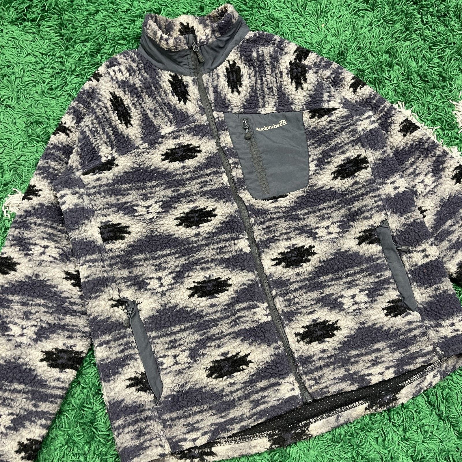 Avalanche Avalanche brand fleece zip-up Aztec geometric jacket Size US L / EU 52-54 / 3 - 3 Thumbnail