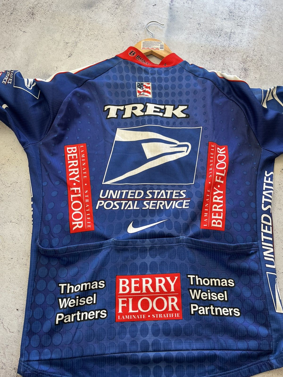 Nike Nike Vintage United States Postal Service Cycling Jersey Size US XL / EU 56 / 4 - 5 Thumbnail