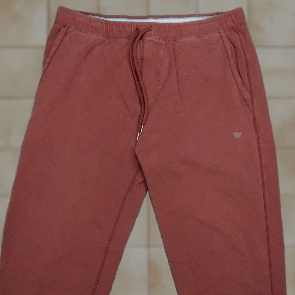 Vintage Mack Weldon Pants Mens 2XL Red Athletic Tapered Jogger Pockets Zip Pocket Inseam 31in Elastic Waist Casual Activewear Shirtless? Size US 39 - 1 Thumbnail