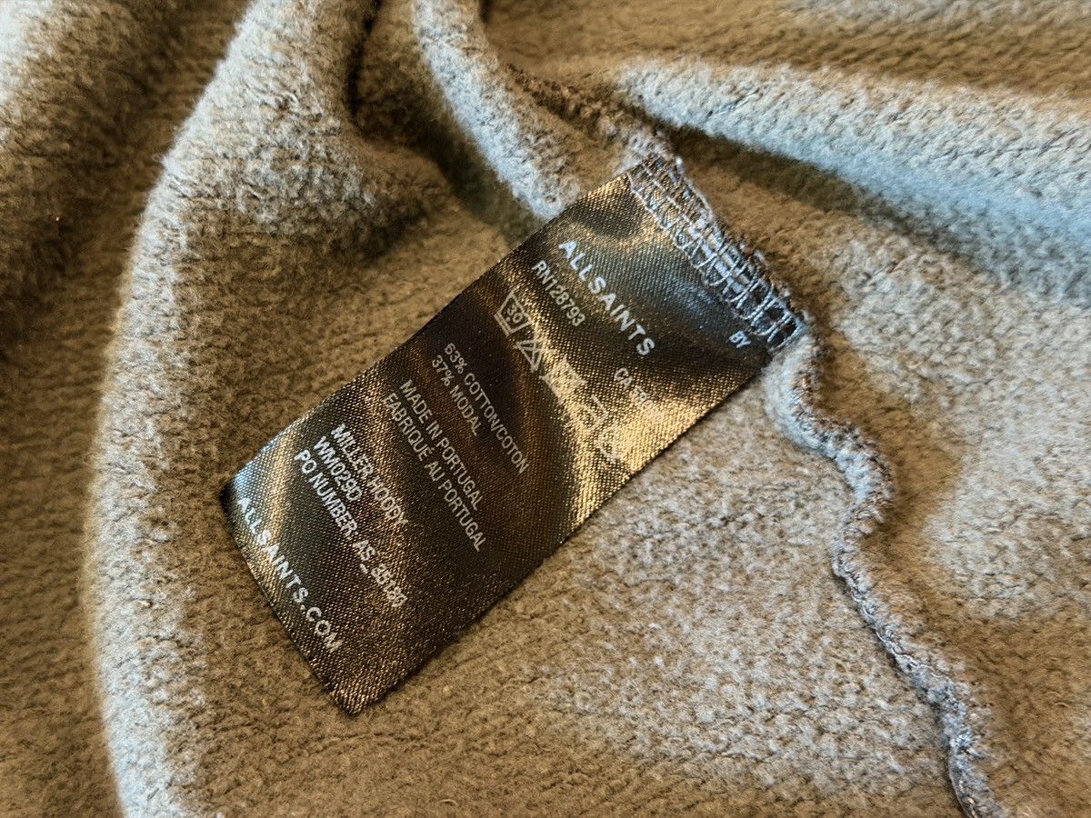 Allsaints ALLSAINTS - Miller Hoodie Asymmetrical Zipper WM0290 Gray Size XS / US 0-2 / IT 36-38 - 6 Thumbnail