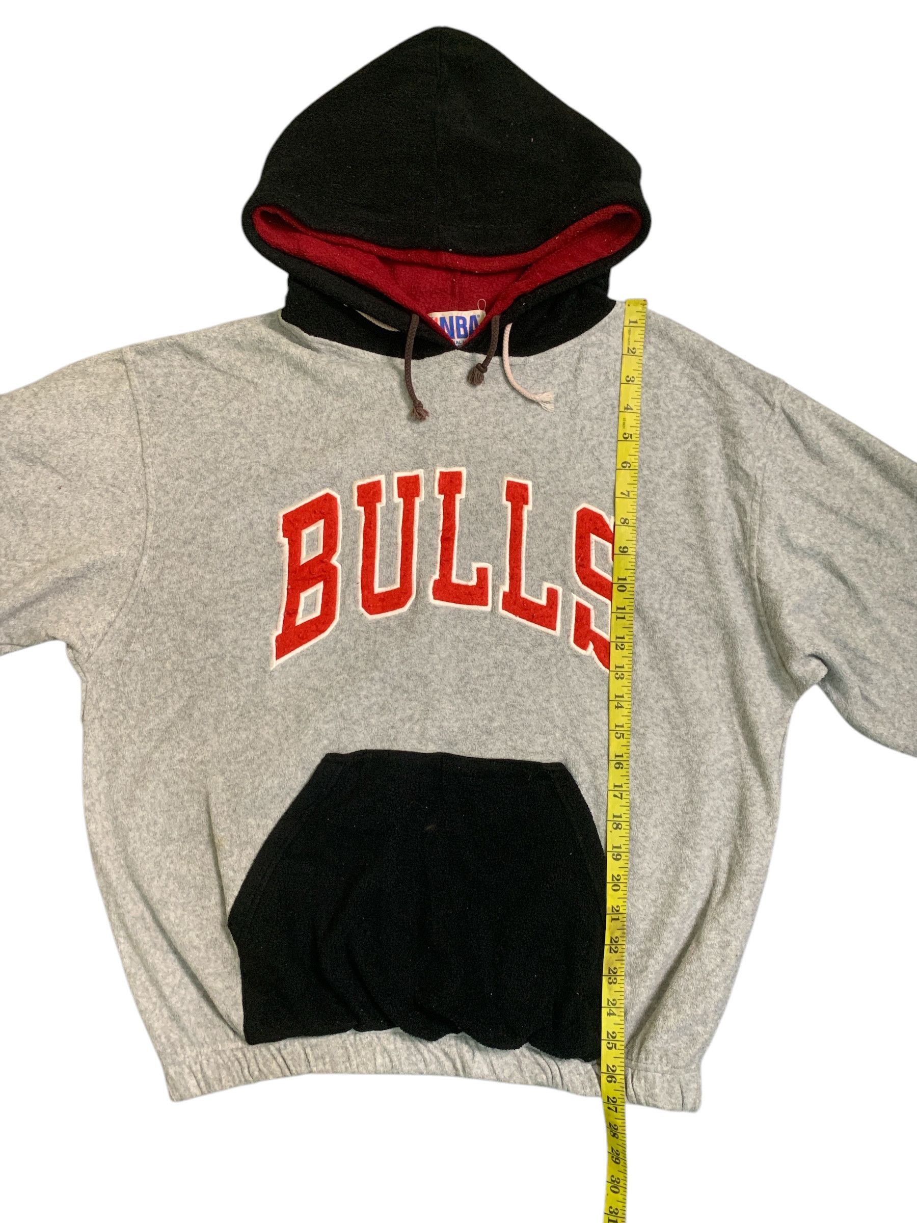 NBA Rare Design Vintage NBA Chicago Bulls Double Hoodie Sweater Size US L / EU 52-54 / 3 - 14 Thumbnail