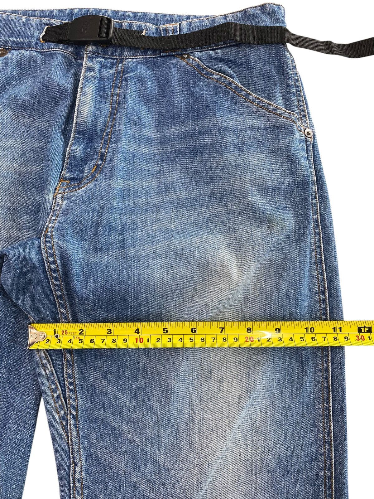Gramicci Gramicci Faded Wash Whiskered Style Wide Leg Denim Pants Size US 32 / EU 48 - 8 Thumbnail