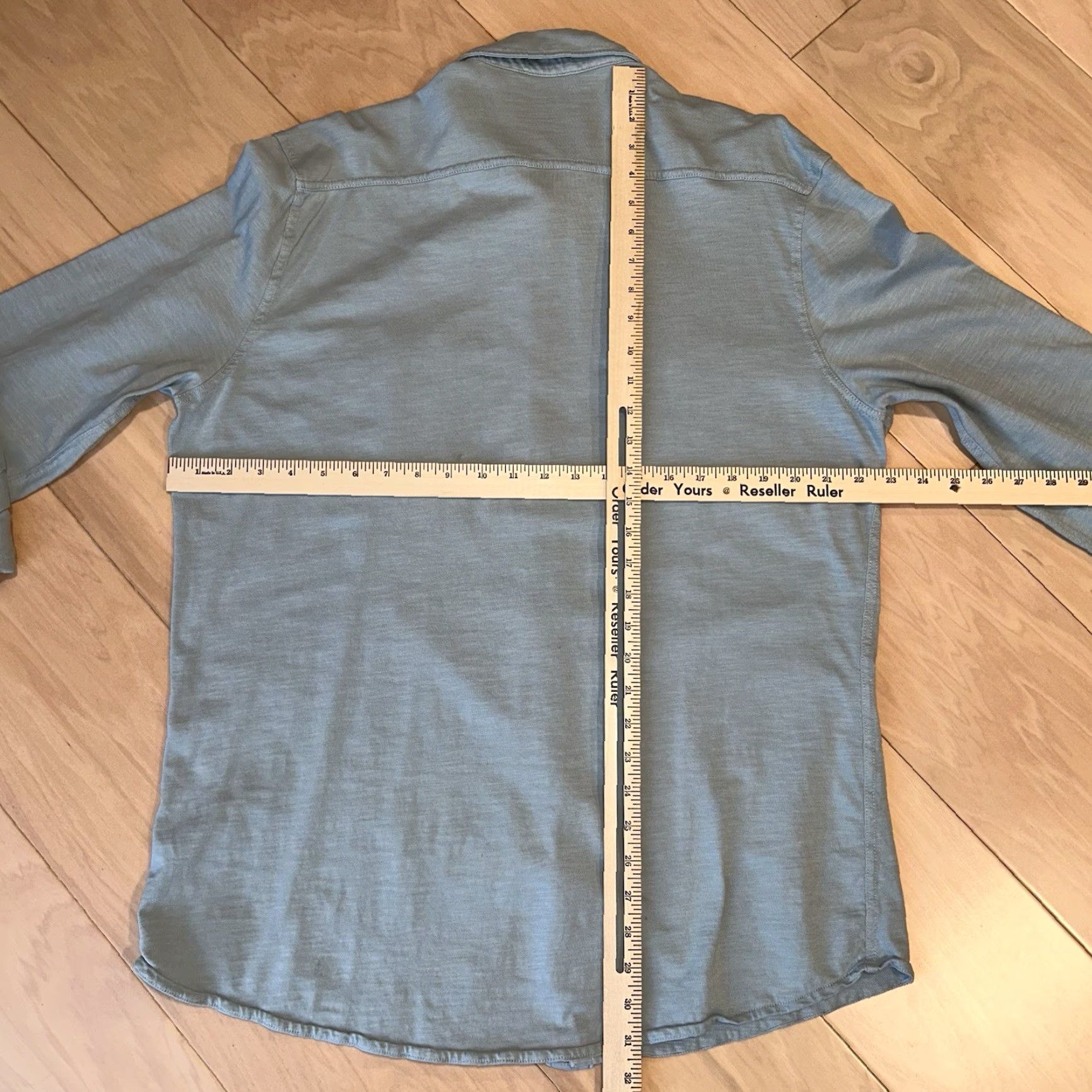 Faherty Faherty Button-Up Shirt Blue Long Sleeve XL Men’s Plaid Casual Workwear Travel Pockets Breathable Linen Vintage: No Size US XL / EU 56 / 4 - 6 Thumbnail