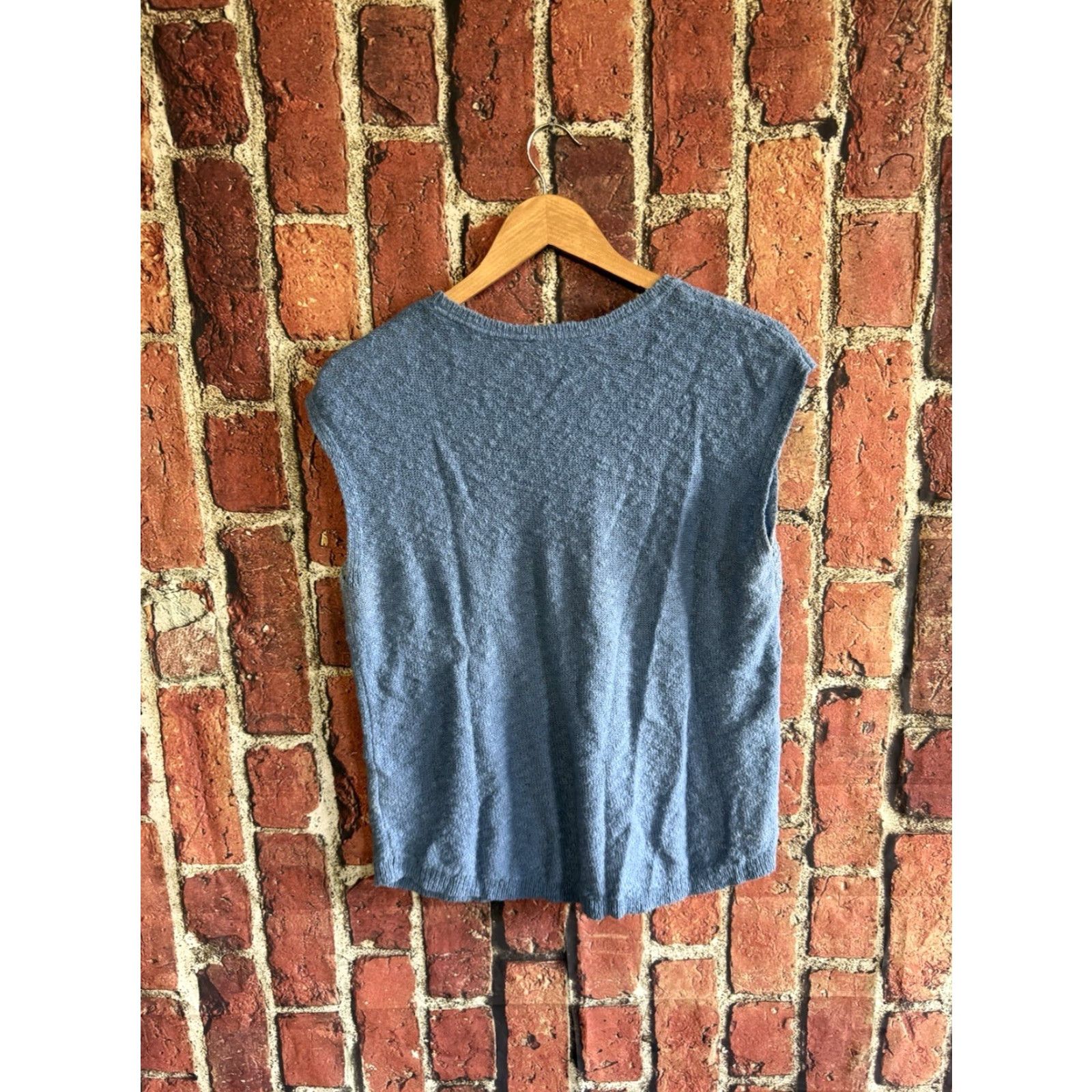 J. Jill J. Jill Womens Blue Sleeveless Knit Sweater Vest M Size Medium Knit Vest Women Sleeveless Blue Jill Brand Cute Casual Everyday Wear Size M / US 6-8 / IT 42-44 - 2 Thumbnail