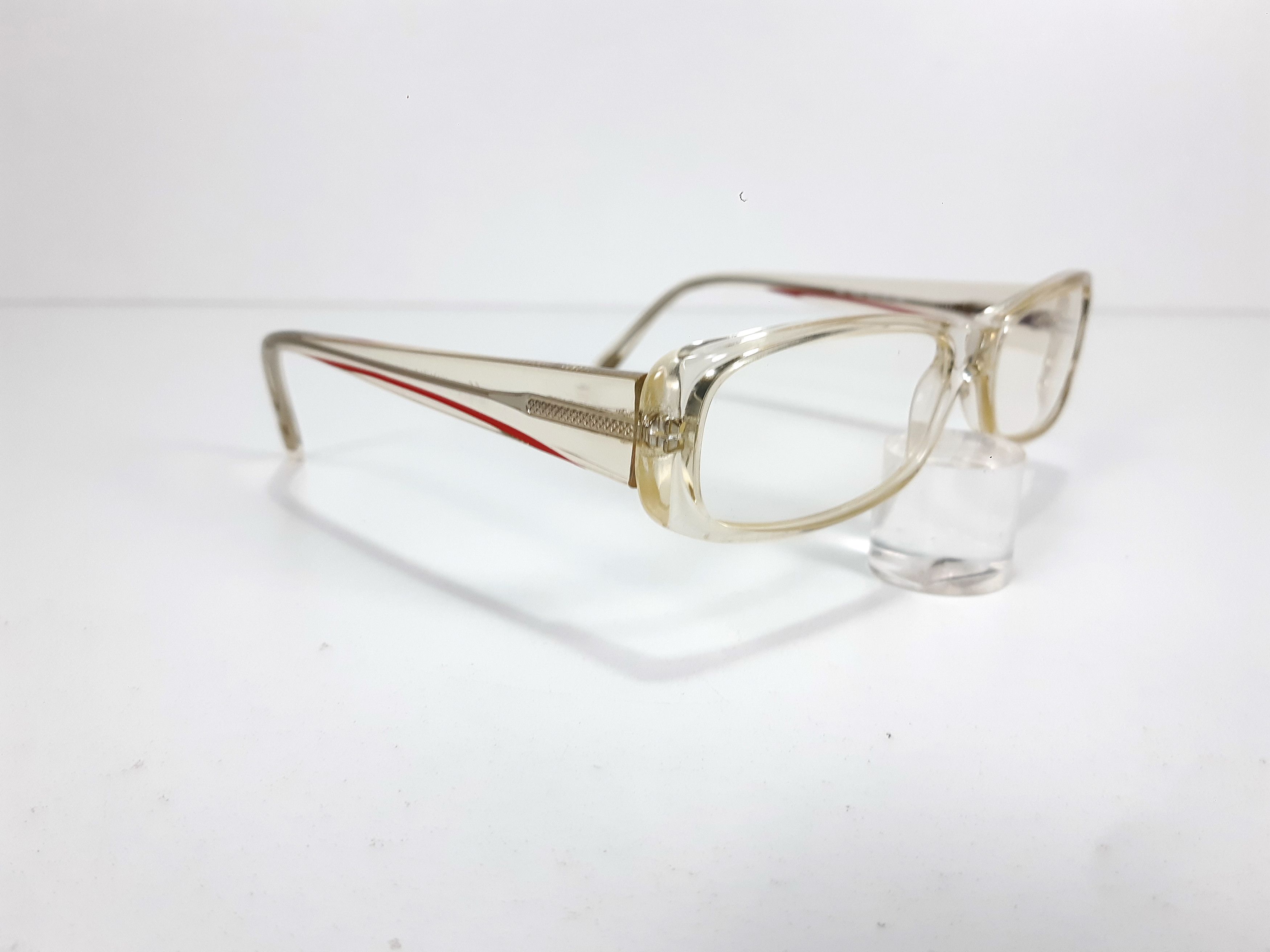Krizia Vintage KRIZIA 065 MD4 Transparent Eyeglasses Frame Size ONE SIZE - 5 Thumbnail