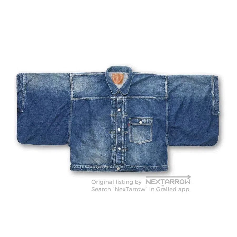 Full Count & Co. Vintage Kimono Sleeve Denim Jacket. Size US XXS / EU 40 - 3 Thumbnail