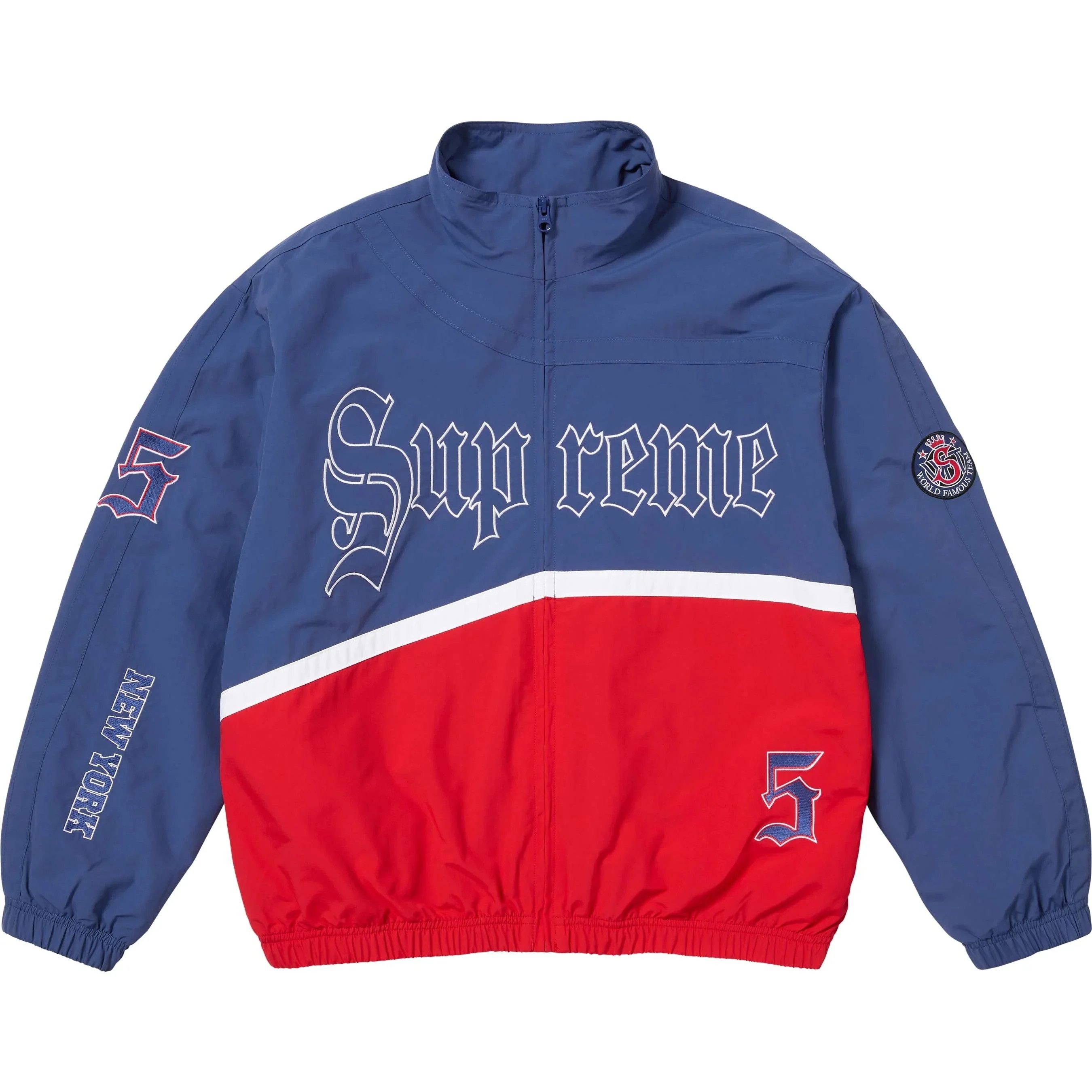 Supreme Supreme Old English Track Jacket Size US XL / EU 56 / 4 - 1 Thumbnail