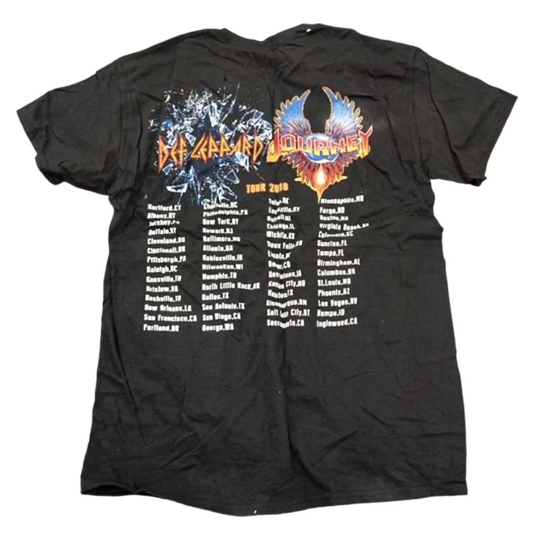 Vintage VINTAGE Def Leppard Journey 2018 Tour Concert T-Shirt Size US M / EU 48-50 / 2 - 2 Thumbnail