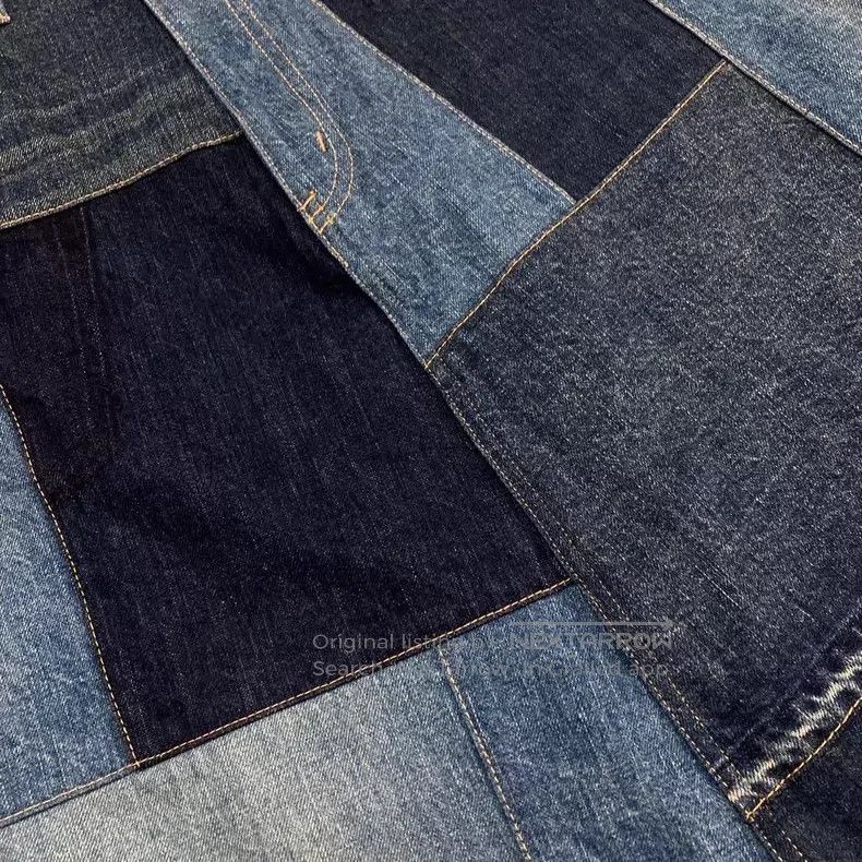 Junya Watanabe Junya Watanabe size S Denim patchwork wide-leg pants Size 24" / US 00 / IT 34 - 4 Thumbnail