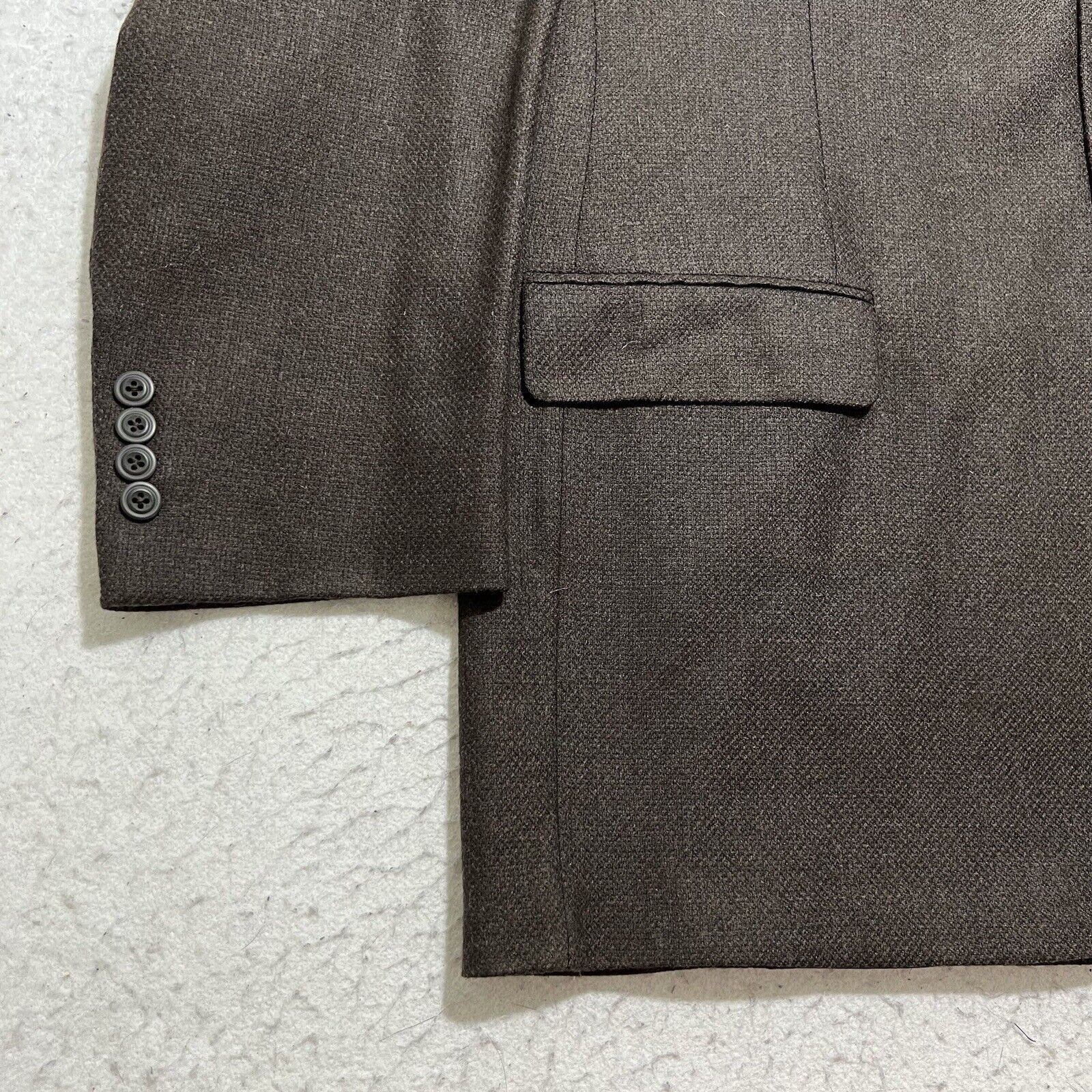 Other Portofino Gage Wool Brown Career Suit Jacket Sport Coat Size 48L - 5 Thumbnail