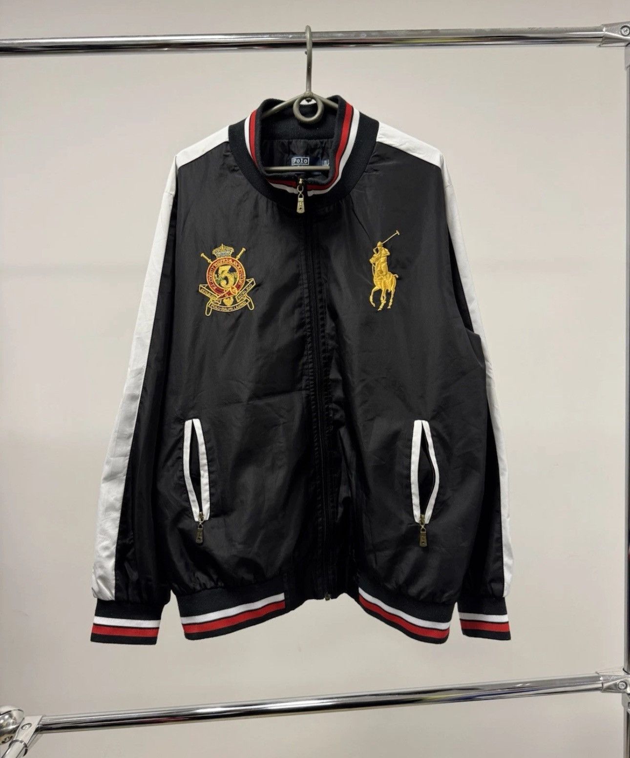 Polo Ralph Lauren Vintage Polo Ralph Lauren County Riders Nylon Track Jacket Size US L / EU 52-54 / 3 - 1 Thumbnail