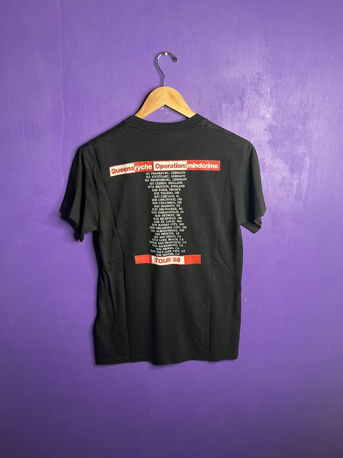 Band Tees × Vintage Vintage 1988 Queensrÿche mindcrime tour t-shirt Size US M / EU 48-50 / 2 - 2 Thumbnail