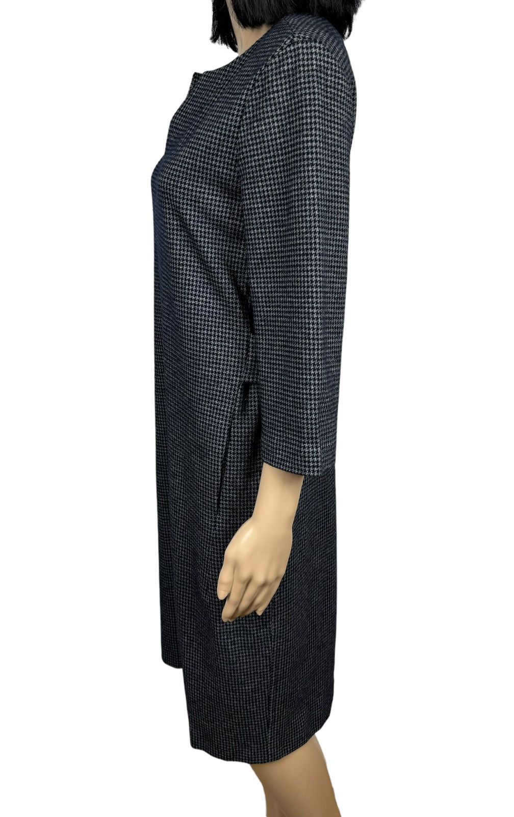 Peserico Peserico Knee-Length Dress Wool-Cotton Glen-Check IT42 Size M / US 6-8 / IT 42-44 - 6 Thumbnail
