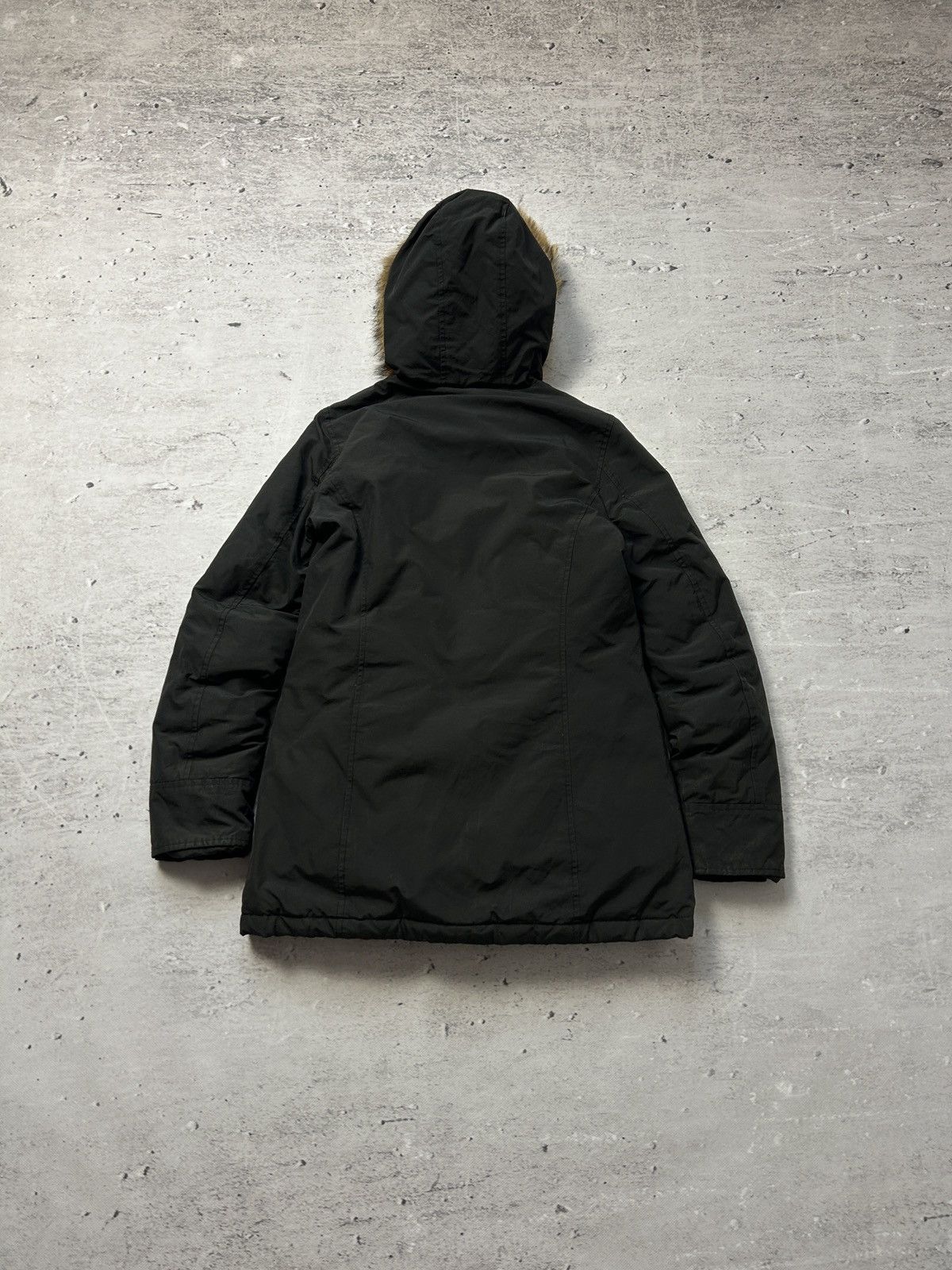 Woolrich Woolen Mills 💥Vintage Woolrich Black Down Jacket Mohair Faux Fur 00s Og💥 Size S / US 4 / IT 40 - 11 Thumbnail