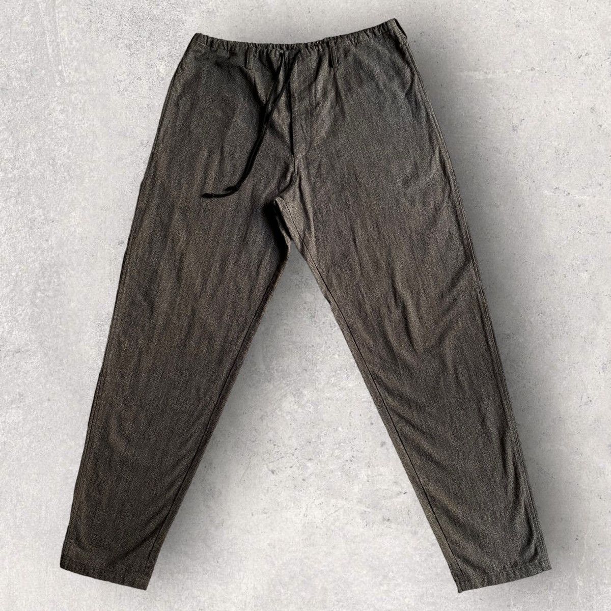 Yohji Yamamoto Y’s For Men Herringbone Relax Drawstring Pants Size US 34 / EU 50 - 2 Thumbnail