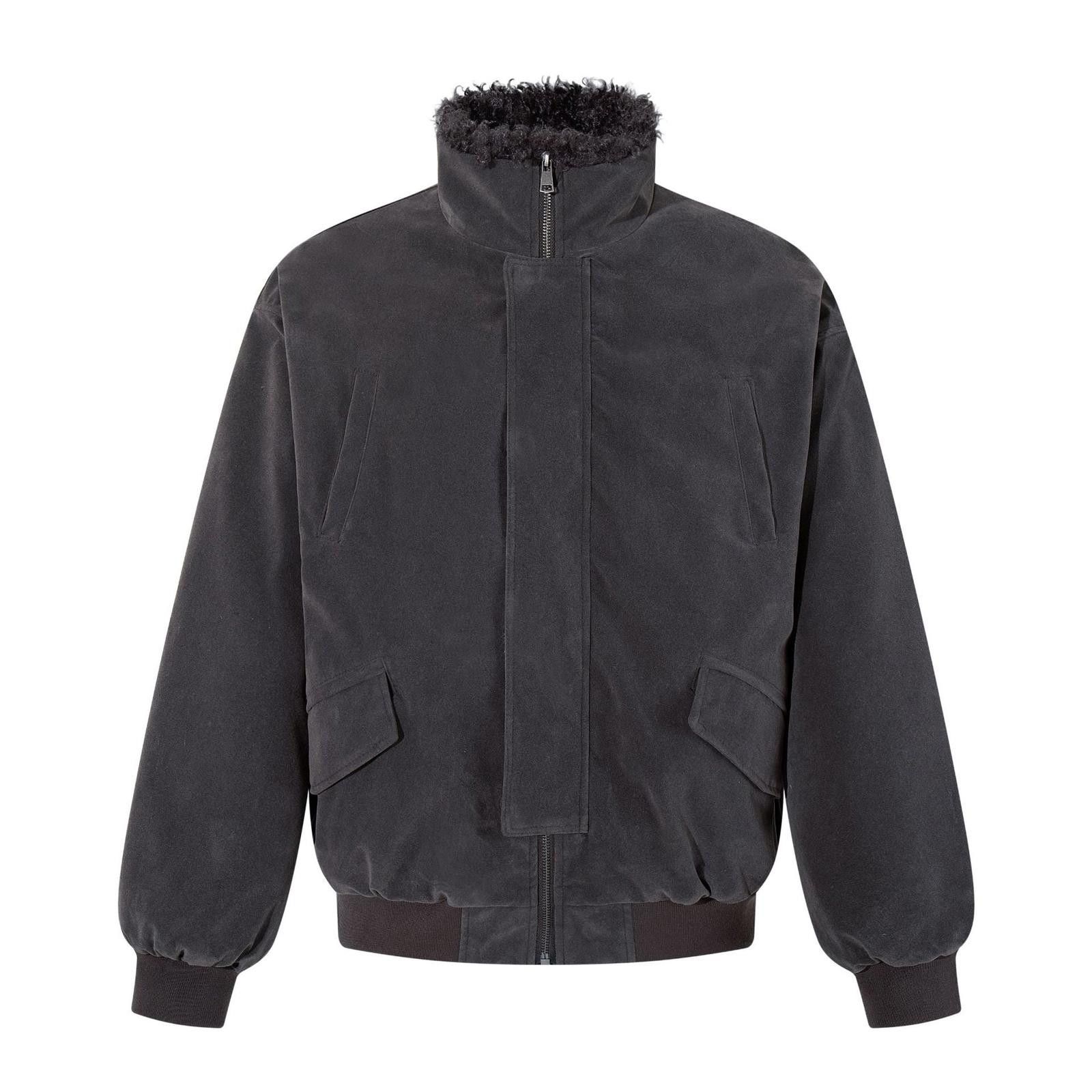 Japanese Brand Faux Fur Lined Bomber Jacket, Mens Outerwear Size US M / EU 48-50 / 2 - 1 Thumbnail