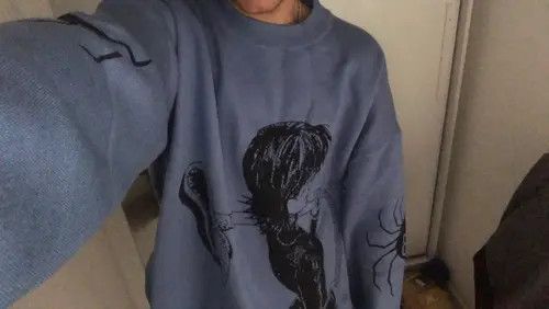 VIBE Knit Anime Cartoon Sweater Sweatshirt Pullover vintage y2k Size US XL / EU 56 / 4 - 4 Thumbnail