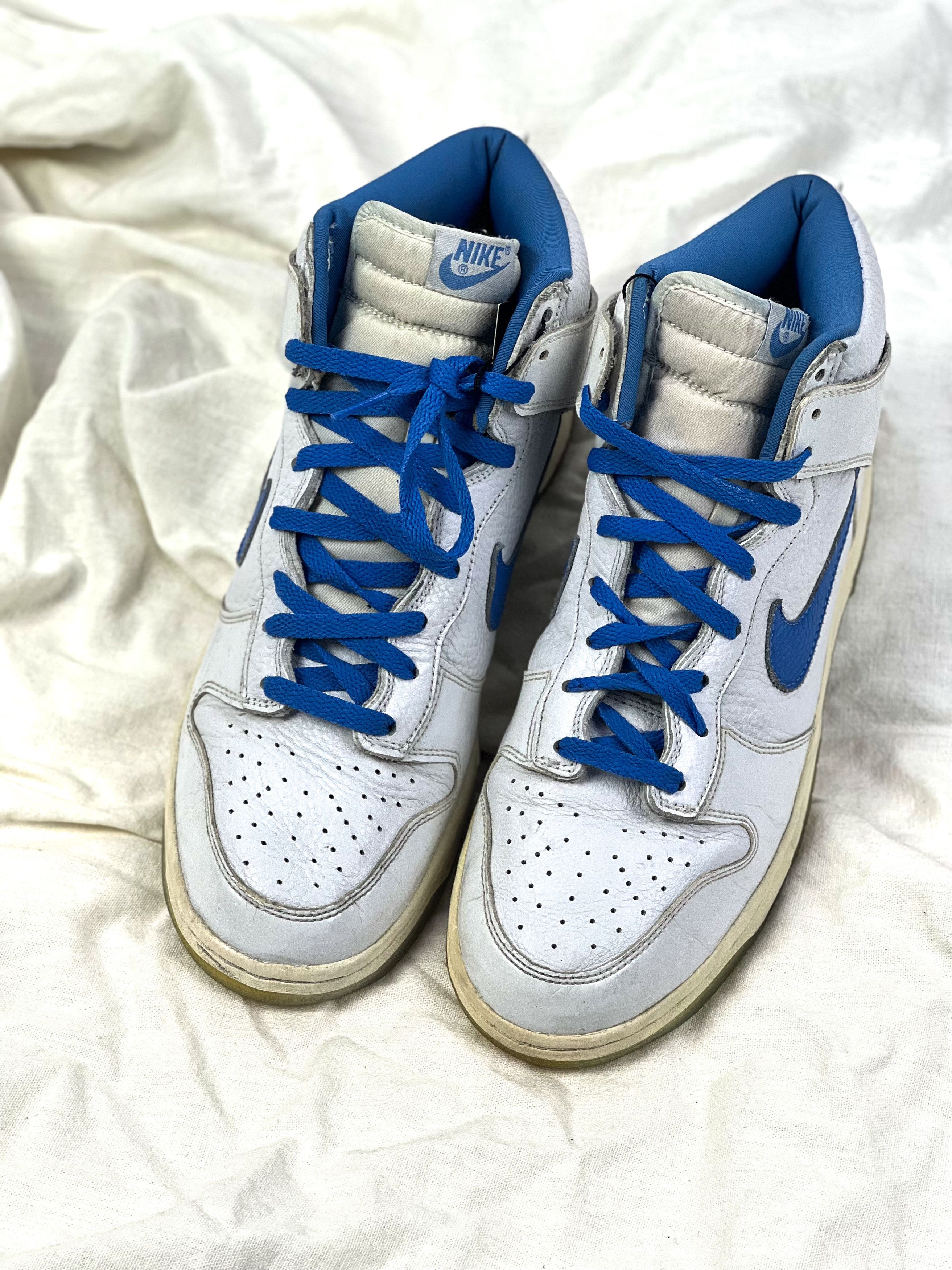 Nike × Vintage NIke Dunk High UNC white University blue DS 2002 Size US 12 / EU 45 - 3 Thumbnail