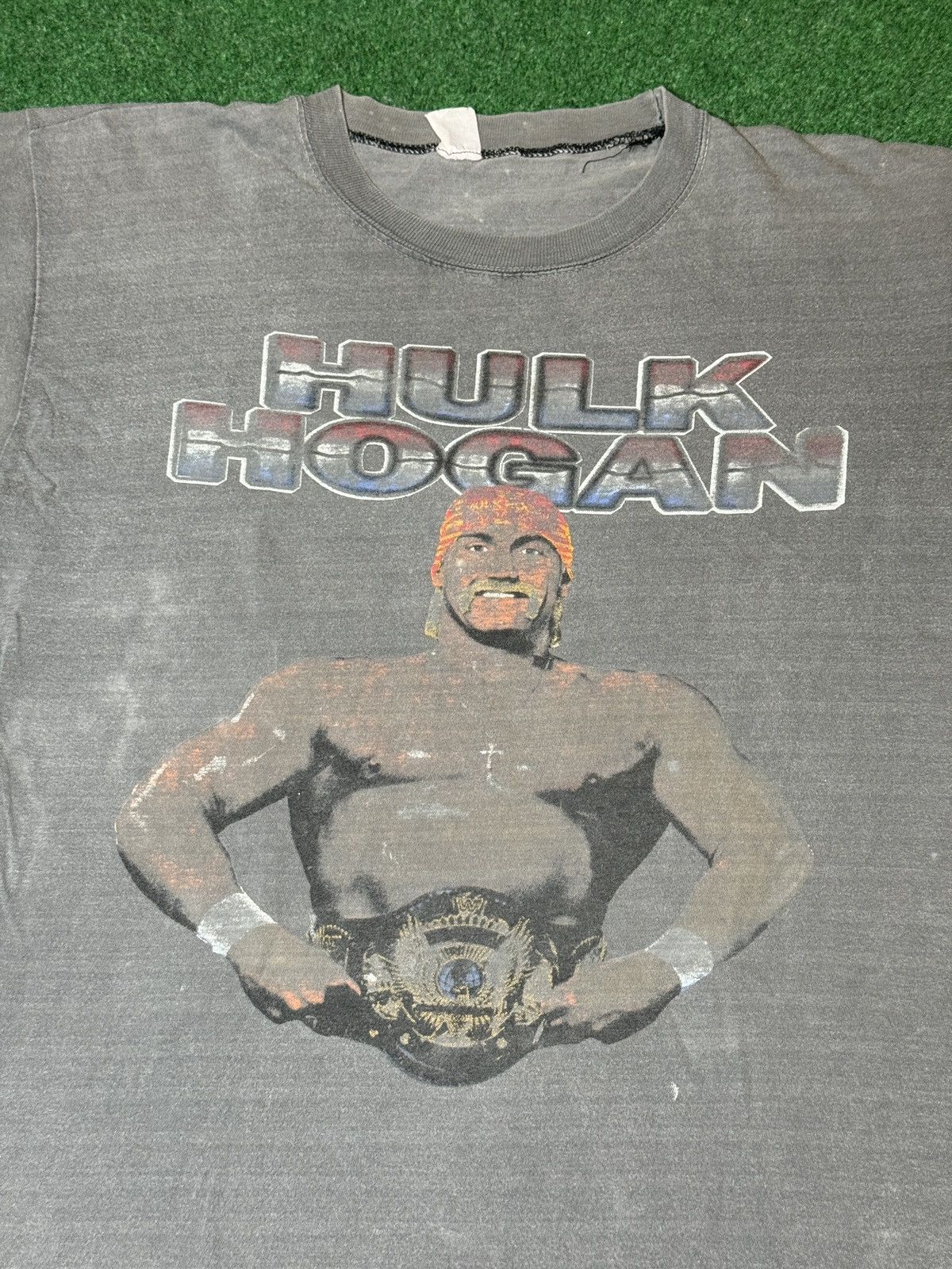 Vintage × WWF Vintage 80s INSANE Hulk Hogan FADED WWF Wrestling T Shirt Size US L / EU 52-54 / 3 - 2 Thumbnail