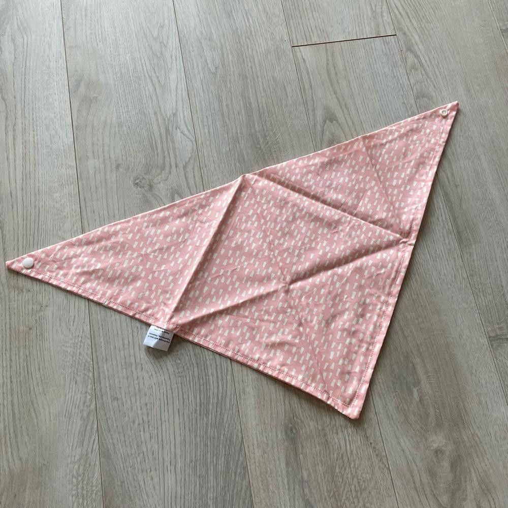 Designer Pup Yeah Pink Polka Dit Rectangle Dog Bandana Size ONE SIZE - 1 Thumbnail