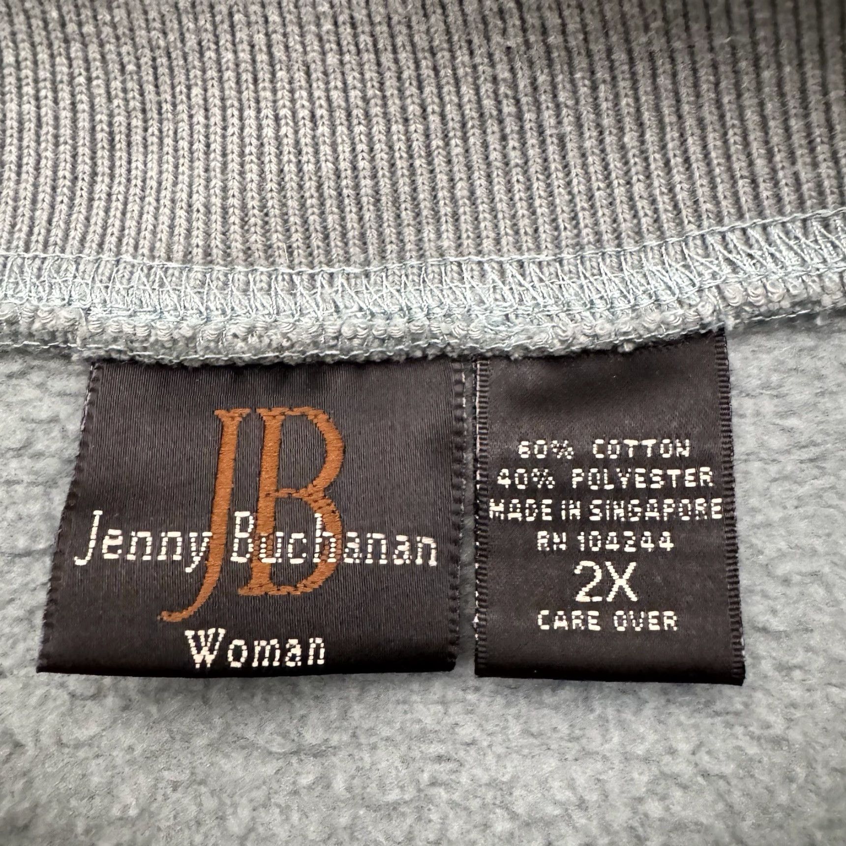 Vintage VINTAGE Jenny Buchanan Sweatshirt 2X Women Pullover Embroidered Floral Green 90s Retro Cottagecore Grandma Shirt Womens Size XXL / US 16-18 / IT 52-54 - 5 Thumbnail