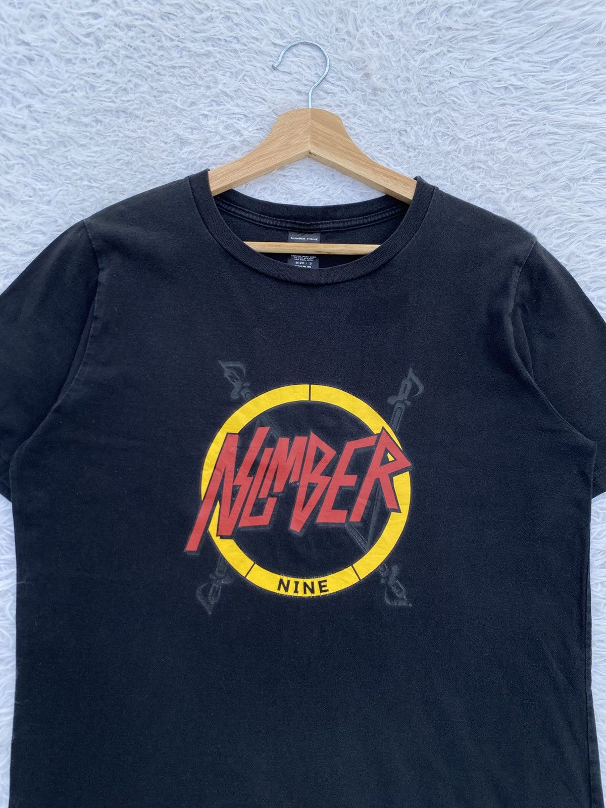Number (N)ine Rare Number Nine X Slayer Logo Design Tshirt Size US L / EU 52-54 / 3 - 6 Thumbnail