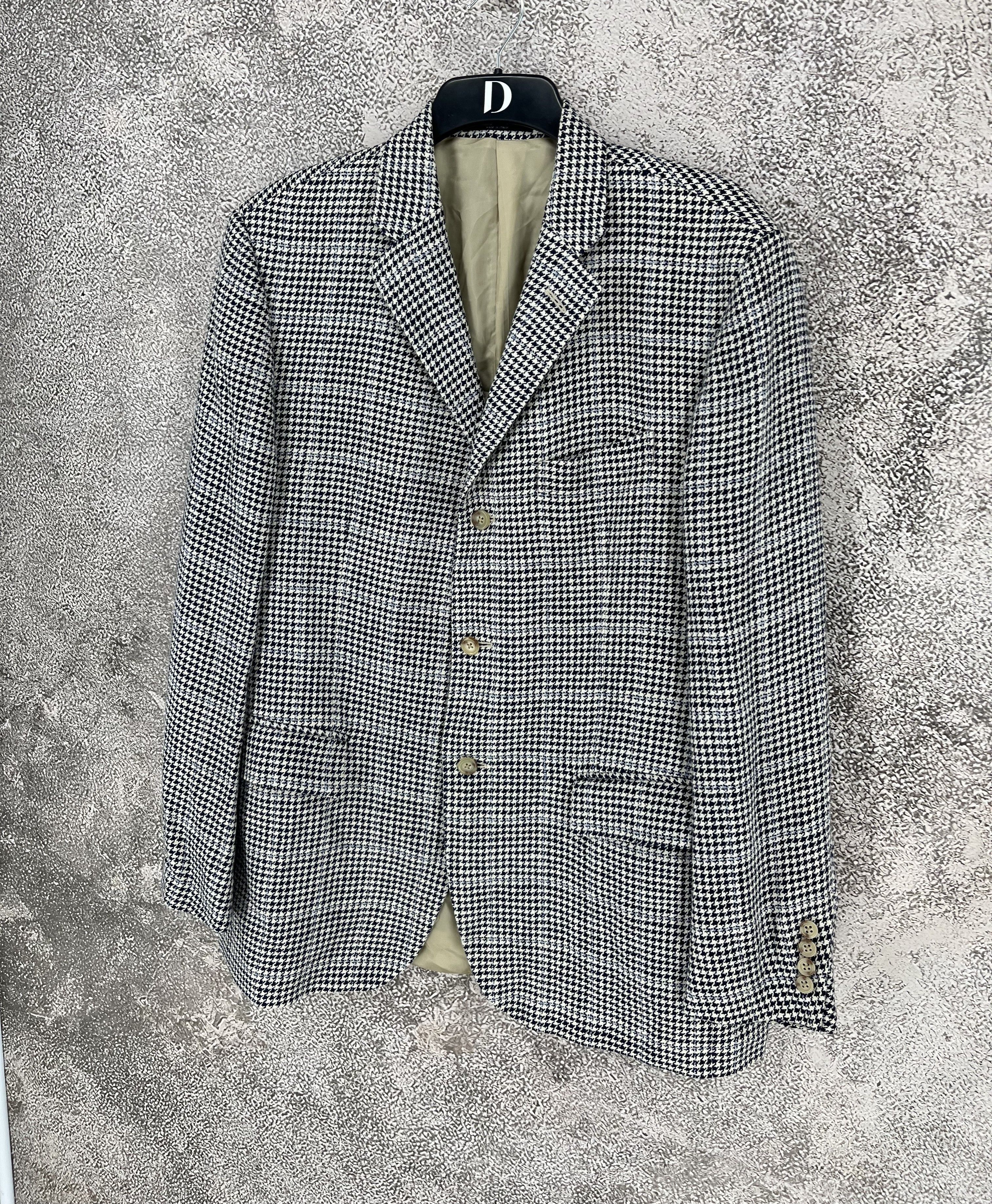 Polo Ralph Lauren POLO RALPH LAUREN Herringbone Blazer Jacket Made in Italy Size 44R - 3 Thumbnail
