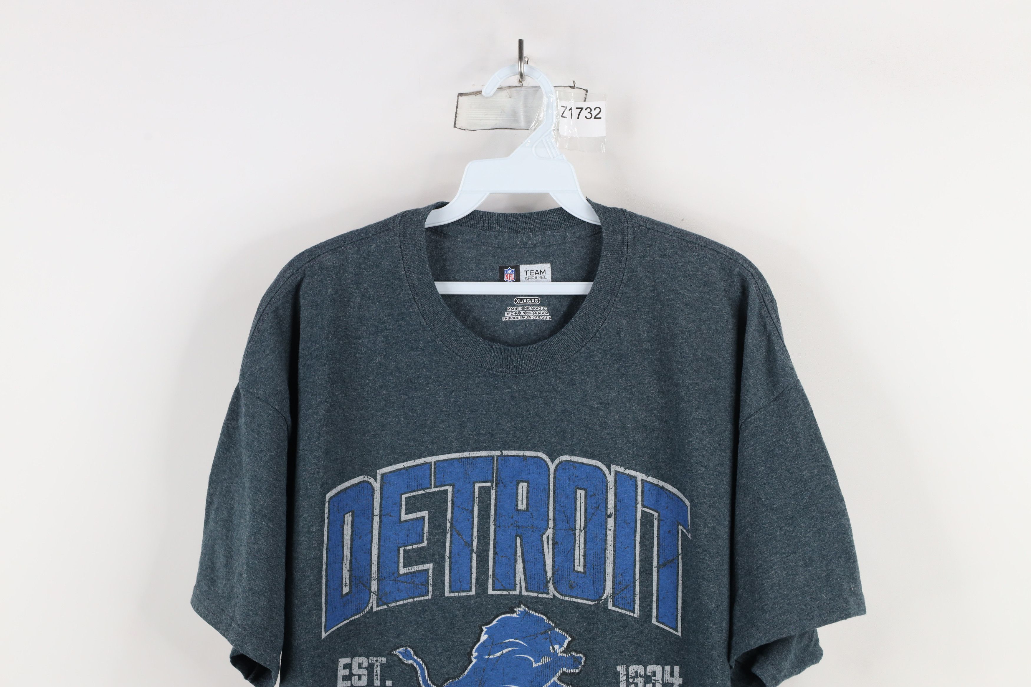 Vintage Vintage Y2K NFL Detroit Lions Football T-Shirt Gray Size US XL / EU 56 / 4 - 2 Thumbnail