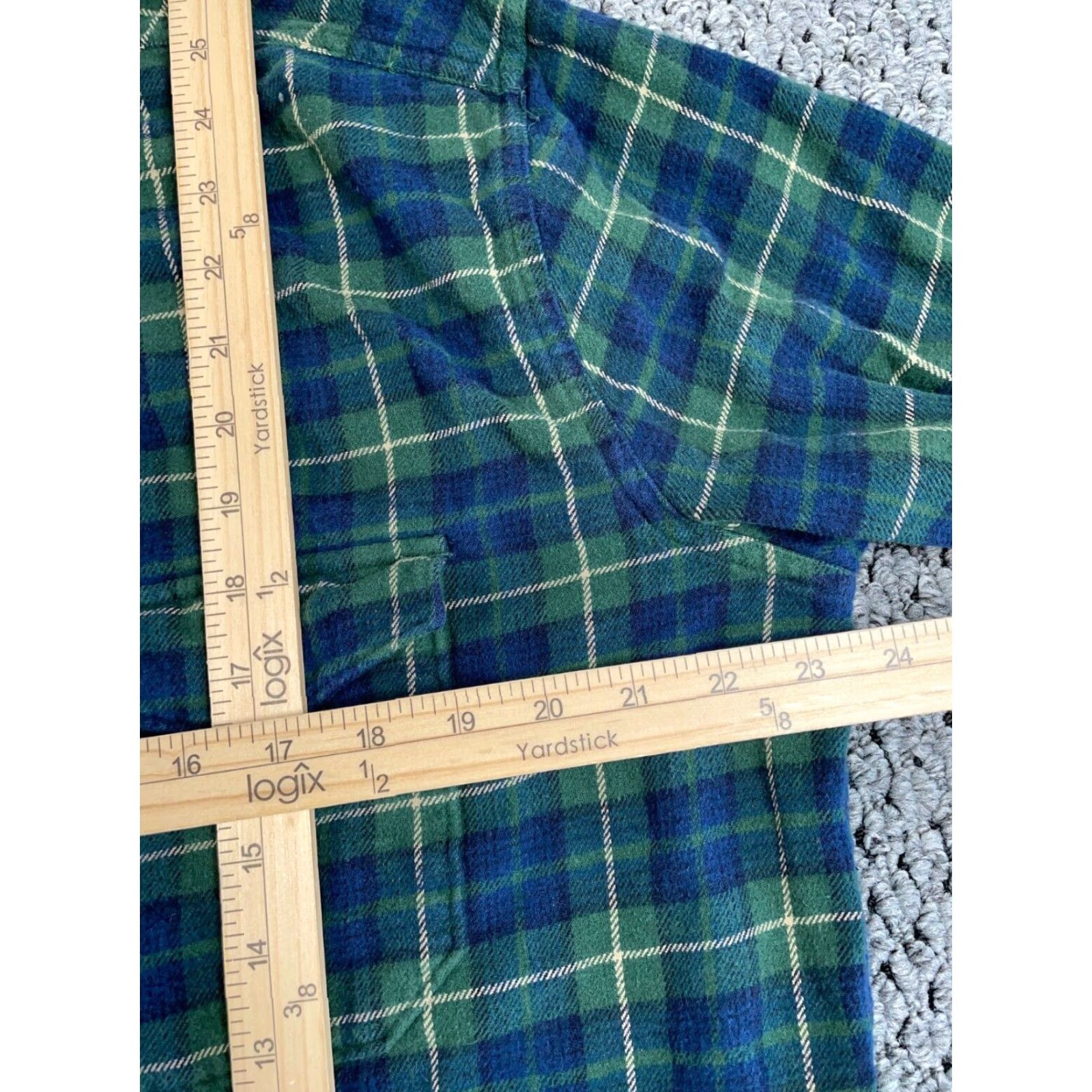 Abercrombie & Fitch VINTAGE Abercrombie & Fitch Oversized Flannel Shirt Men Medium Green Blue Tartan 90s Grunge Retro Size US M / EU 48-50 / 2 - 5 Thumbnail