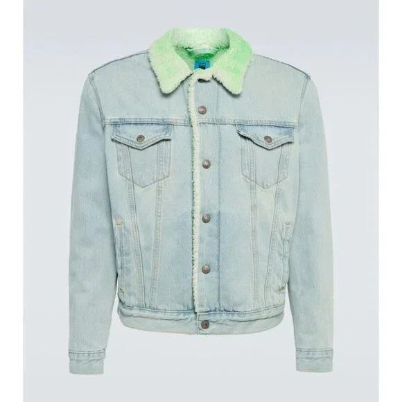 NOTSONORMAL NotSoNormal Look Inside Faux Shearling Denim Jacket XL Mens Size US XL / EU 56 / 4 - 16 Thumbnail