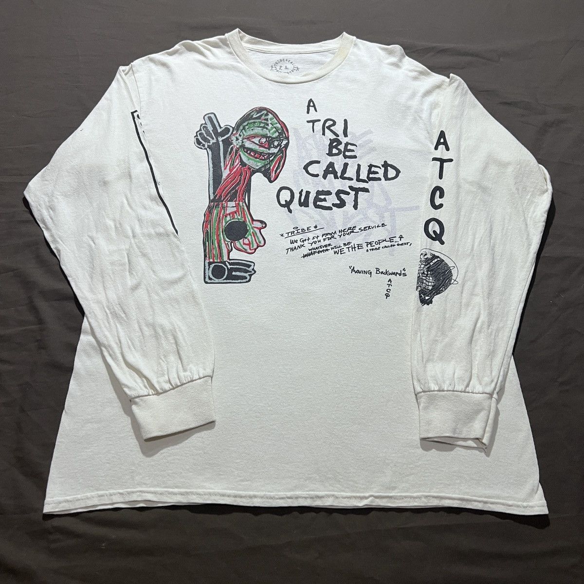 Rap Tees A Tribe Called Quest ATCQ Hiphop Rap Promo Tee L Size US L / EU 52-54 / 3 - 2 Thumbnail