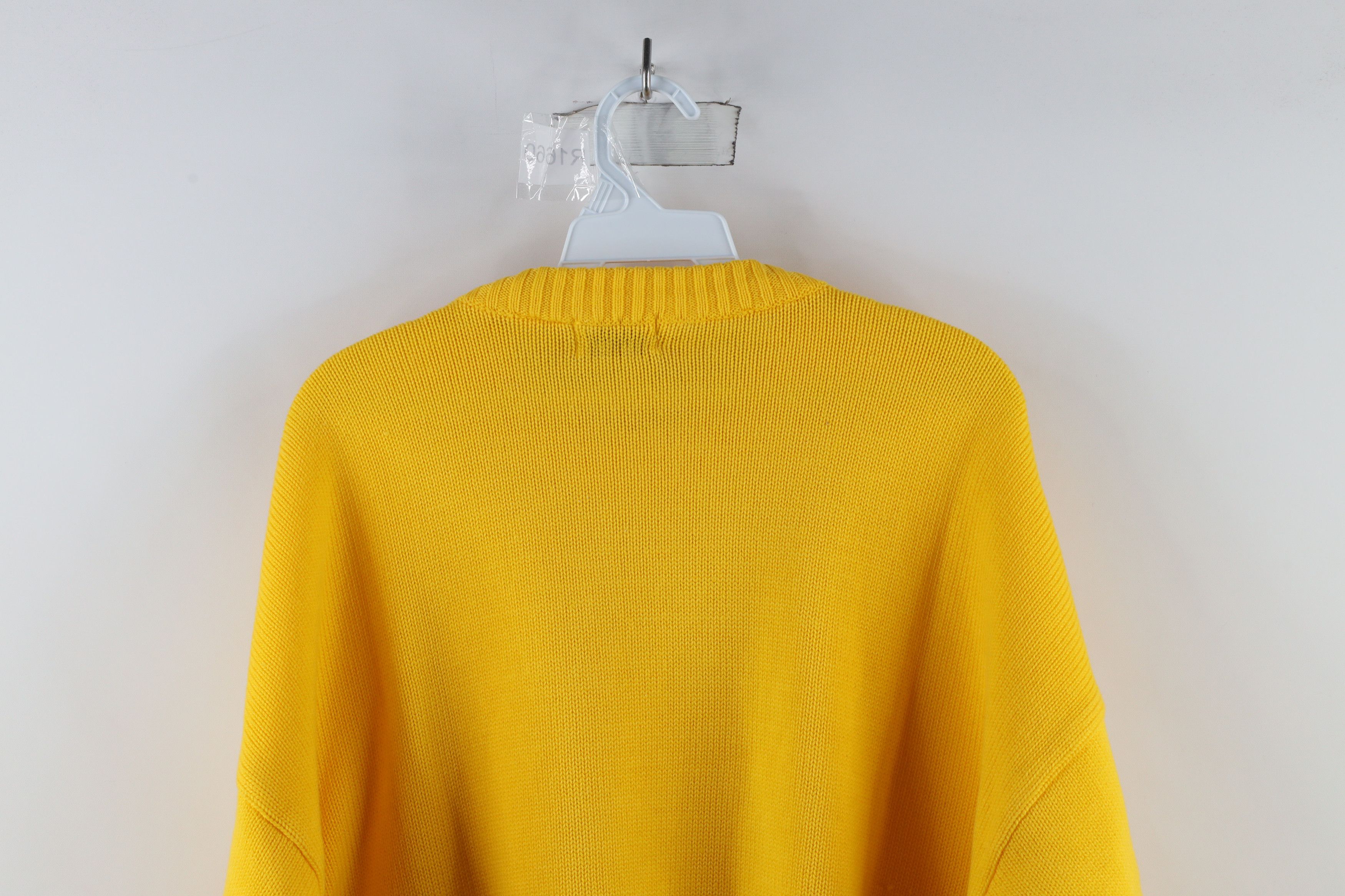 Vintage Vintage 90s Streetwear Knit Short Sleeve Sweater Yellow Size ONE SIZE - 7 Thumbnail
