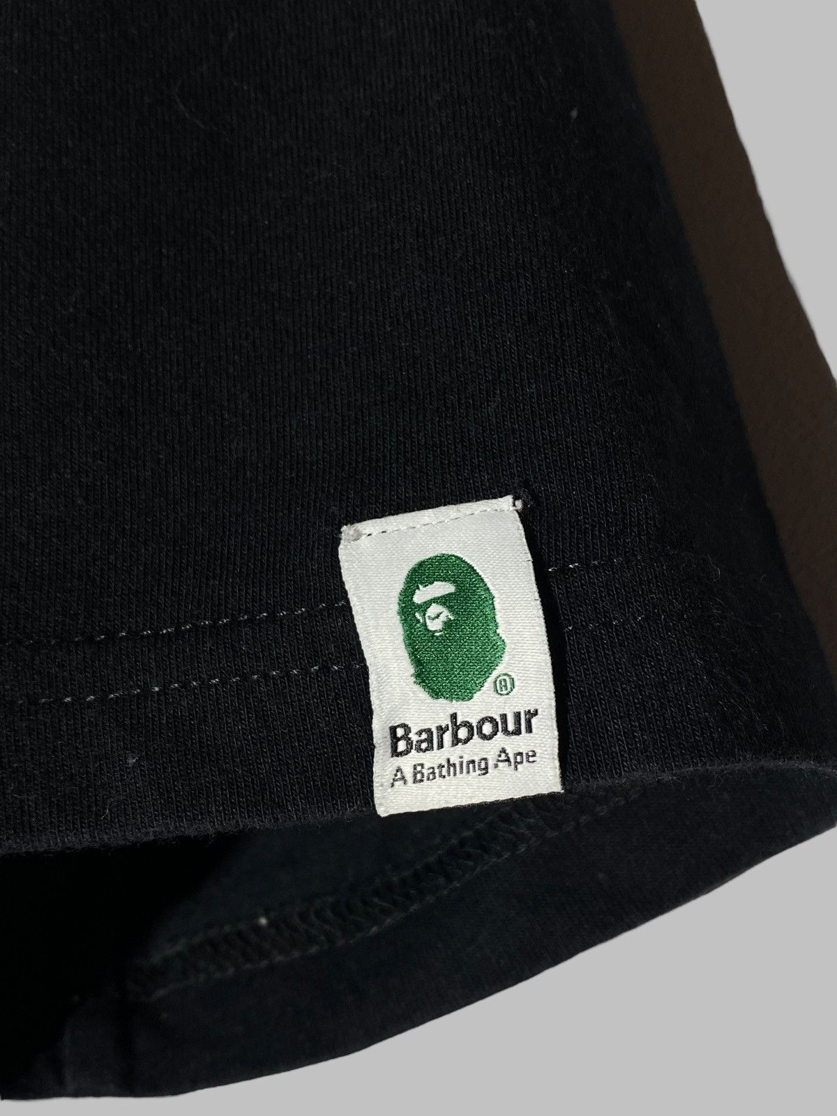 Bape × Barbour Bape x Barbour Rare Collaboration Black T-Shirt Size US S / EU 44-46 / 1 - 9 Thumbnail