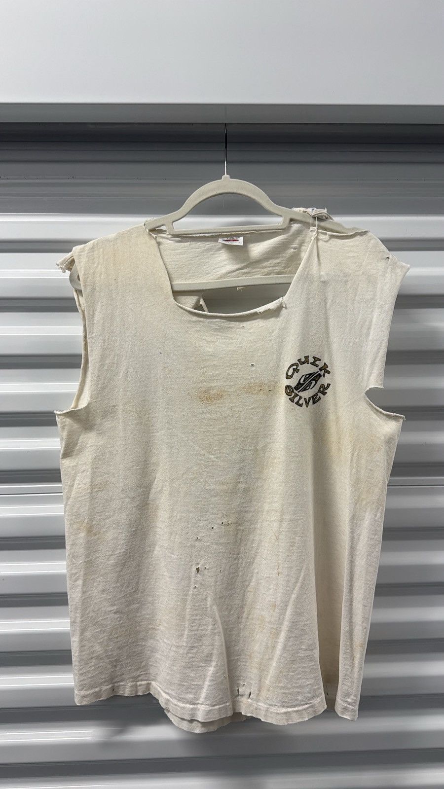 Quiksilver Distressed Quicksilver Tank top Size US L / EU 52-54 / 3 - 5 Thumbnail