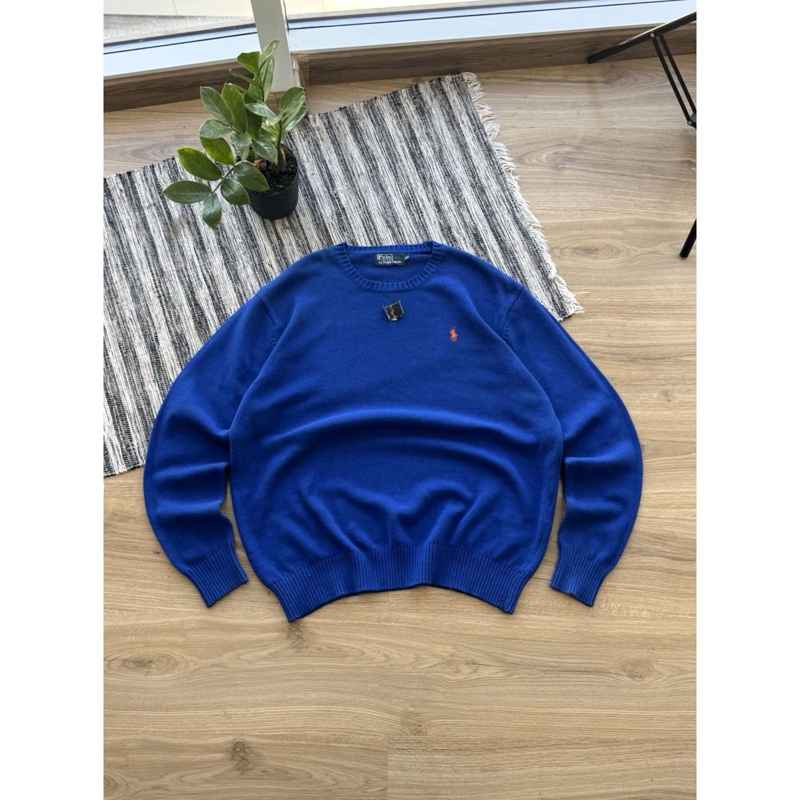 Polo Ralph Lauren Polo Ralph Lauren Sweater XL Men Blue Knitted Vintage Classic Pullover 90s Retro Preppy USA Style Streetwear Hype Casual Cotton Knit Size US XL / EU 56 / 4 - 2 Thumbnail