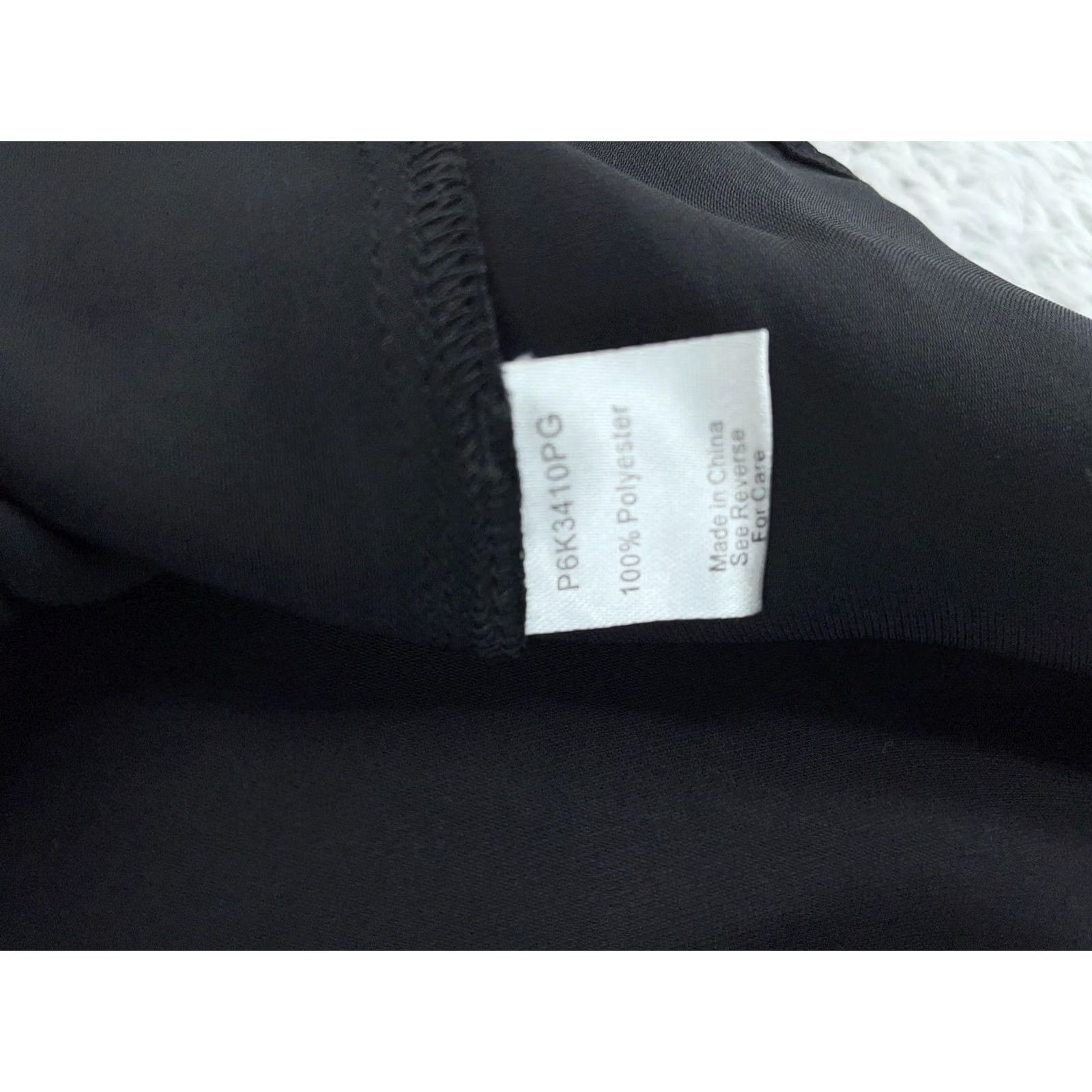 Parker Parker Blouse Top Women's L Black Sleeveless Pleated Back Dressy Tie Neck V-Neck Pullover Casual Travel Size L / US 10 / IT 46 - 7 Thumbnail