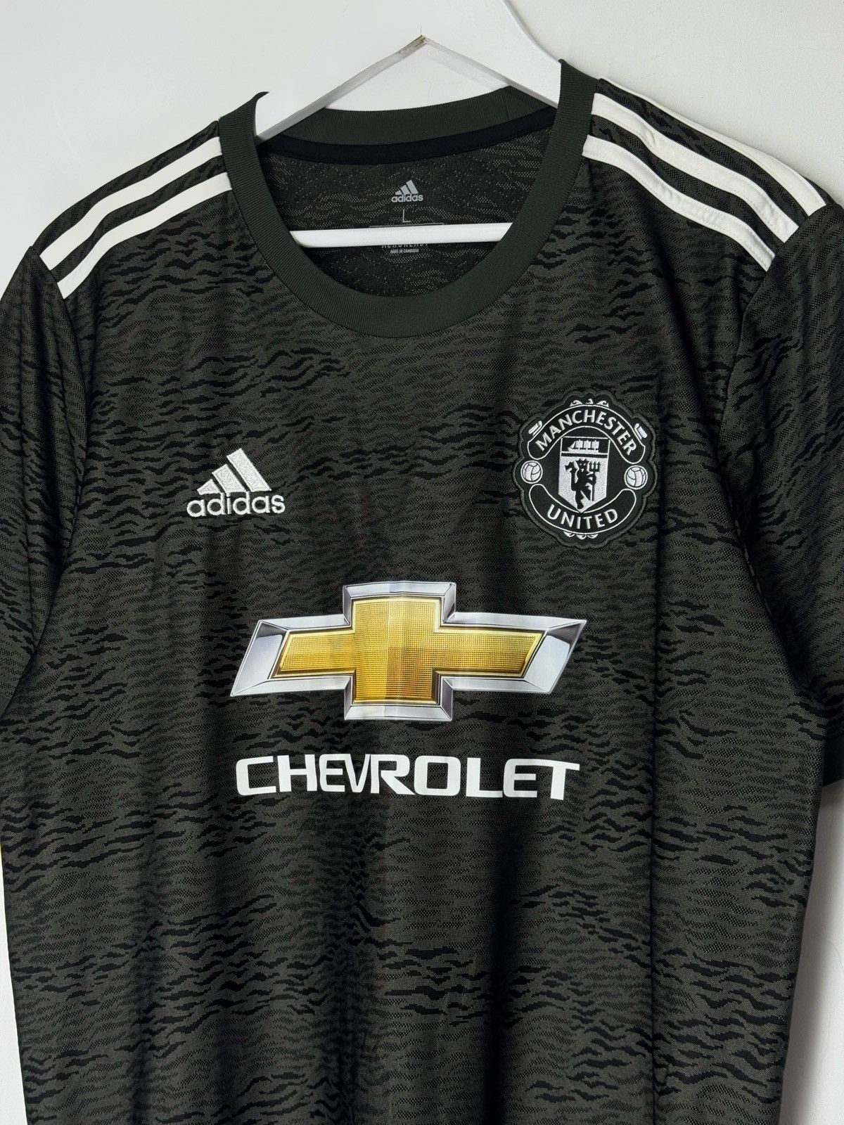 Adidas Manchester United 2020/21 Away Adidas Football Shirt Size US L / EU 52-54 / 3 - 3 Thumbnail