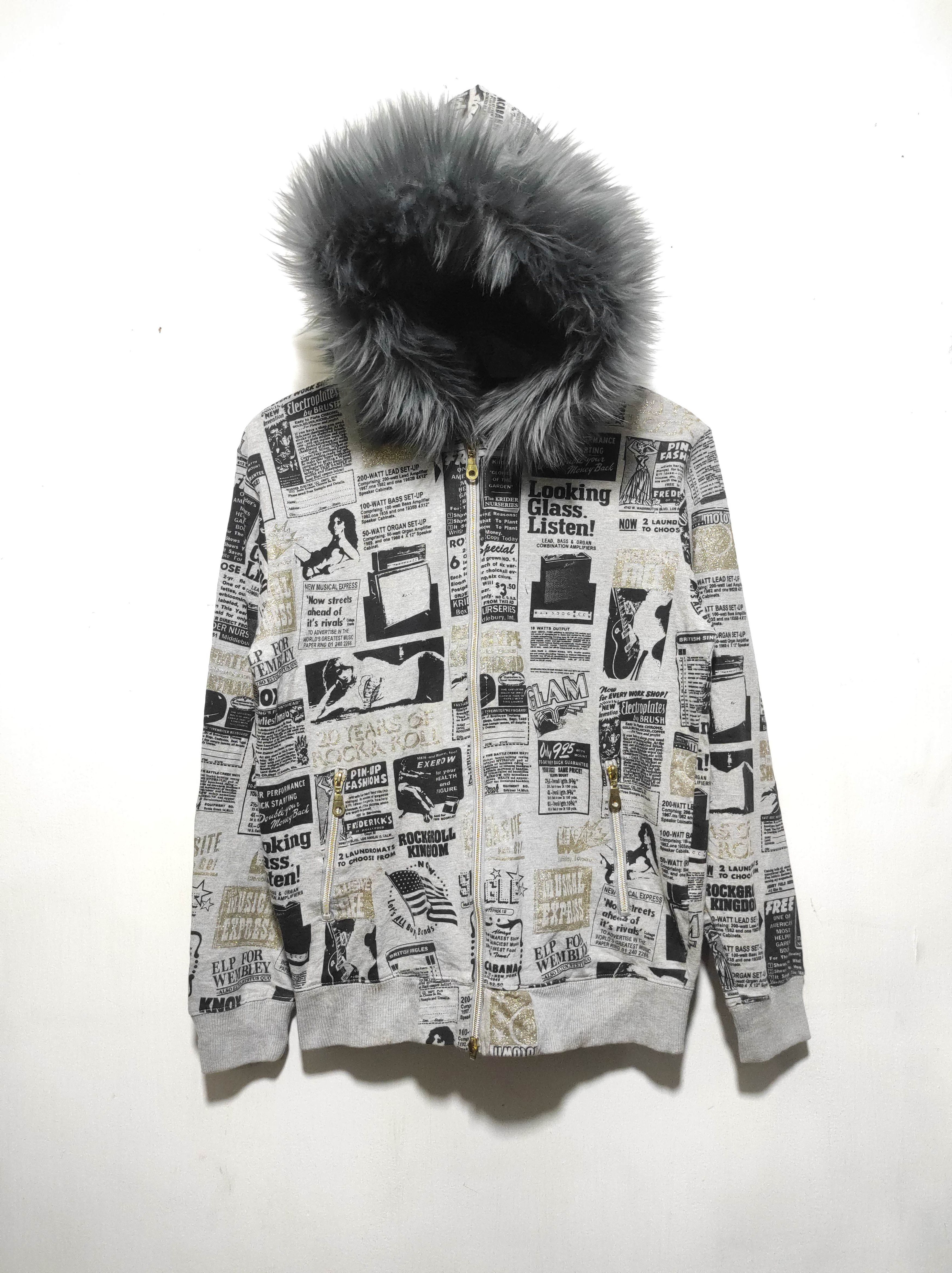 If Six Was Nine Lock Heaven Newspapper Double Zip Fur Hoodie i6w9 LGB style Size US S / EU 44-46 / 1 - 14 Thumbnail