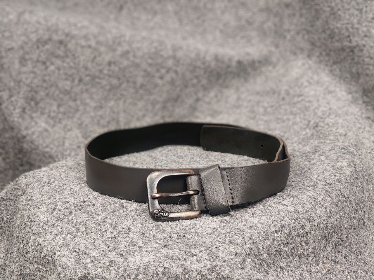G-Star G Star raw Gray Leather Mini Logo Vintage Style Belt Y2K Size ONE SIZE - 1 Thumbnail