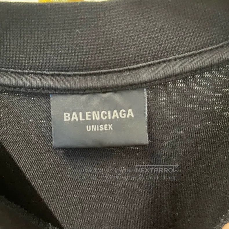 Balenciaga Balenciaga Black Glitter Logo Short Sleeve T-Shirt Size US S / EU 44-46 / 1 - 5 Thumbnail