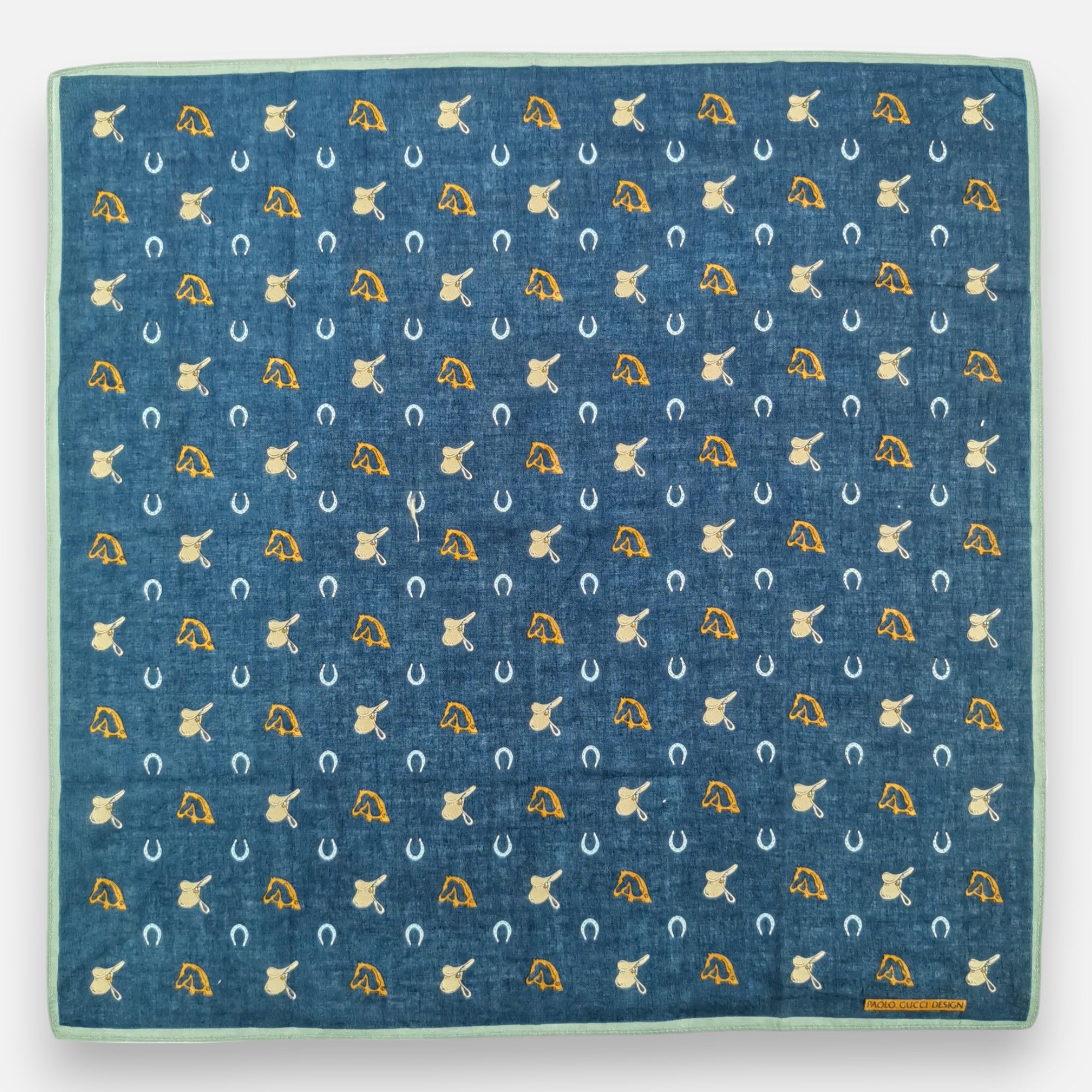 Paolo Gucci × Vintage Vintage Paolo Gucci Handkerchief Pocket Square Bandana Size ONE SIZE - 3 Thumbnail
