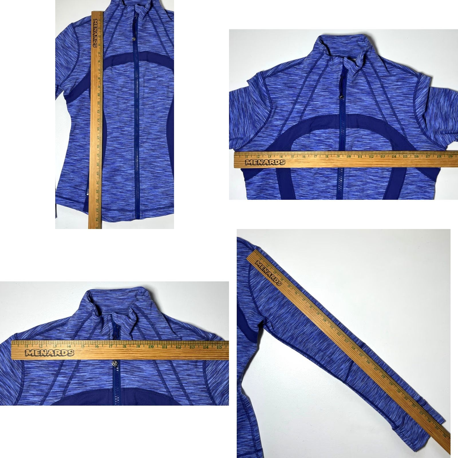 Lululemon Women’s Lululemon Define Jacket in Blue Spacedye Pattern Sz 10 Size L / US 10 / IT 46 - 9 Thumbnail