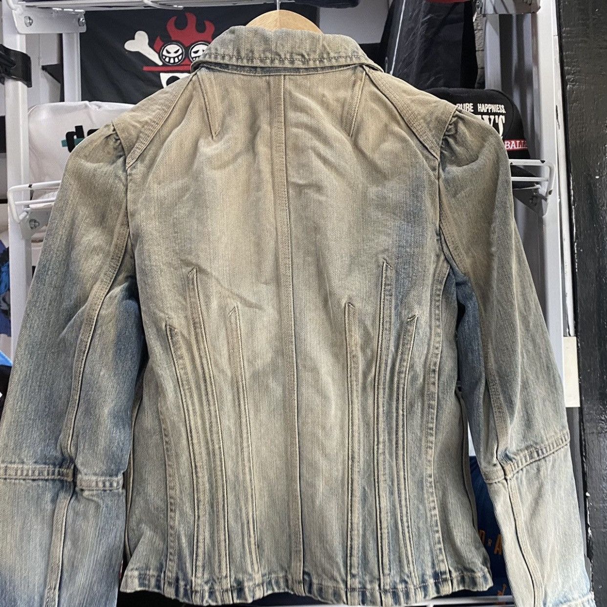 Marc Jacobs Vintage Y2K Marc Jacobs Puff Sleeve Denim Trucker Jacket Size S / US 4 / IT 40 - 8 Thumbnail