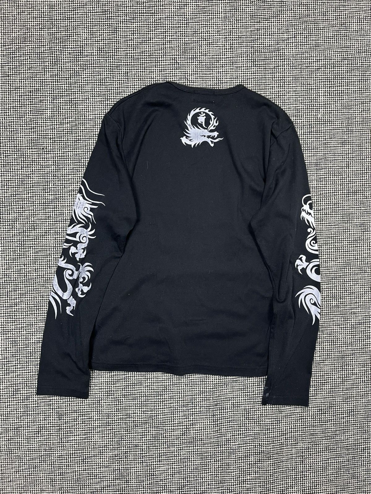 Japanese Brand × Vintage y2k dragon tribal long sleeve t-shirt rave gabber skate Size US L / EU 52-54 / 3 - 3 Thumbnail