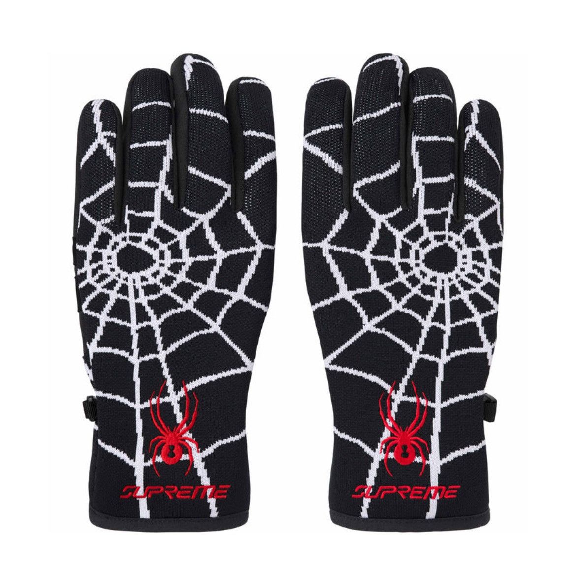 Spyder × Supreme Supreme Spyder Gloves Black Size ONE SIZE - 1 Thumbnail